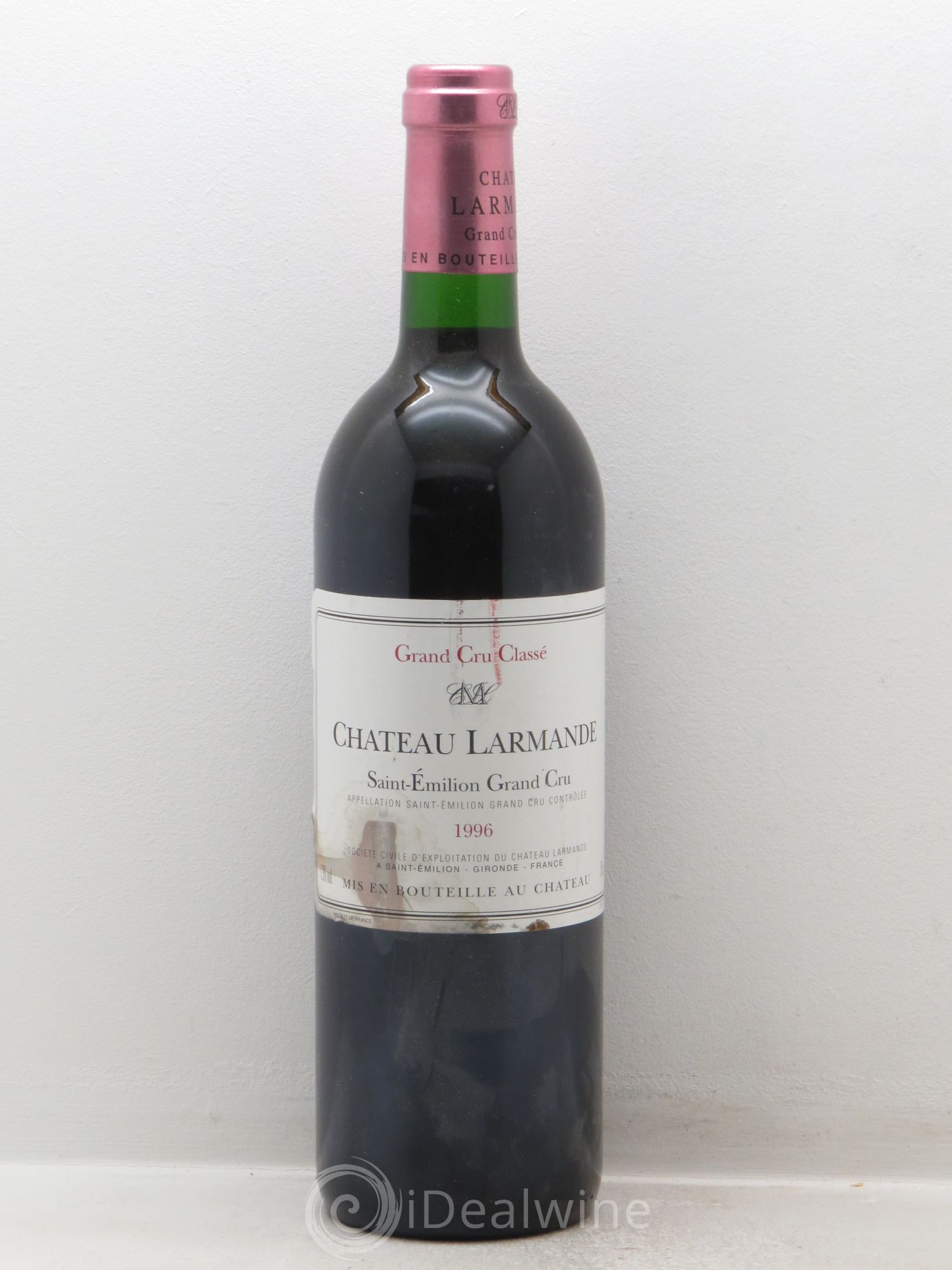 Château Larmande Grand Cru Classé 1996 - Lot de 1 bouteille - 0