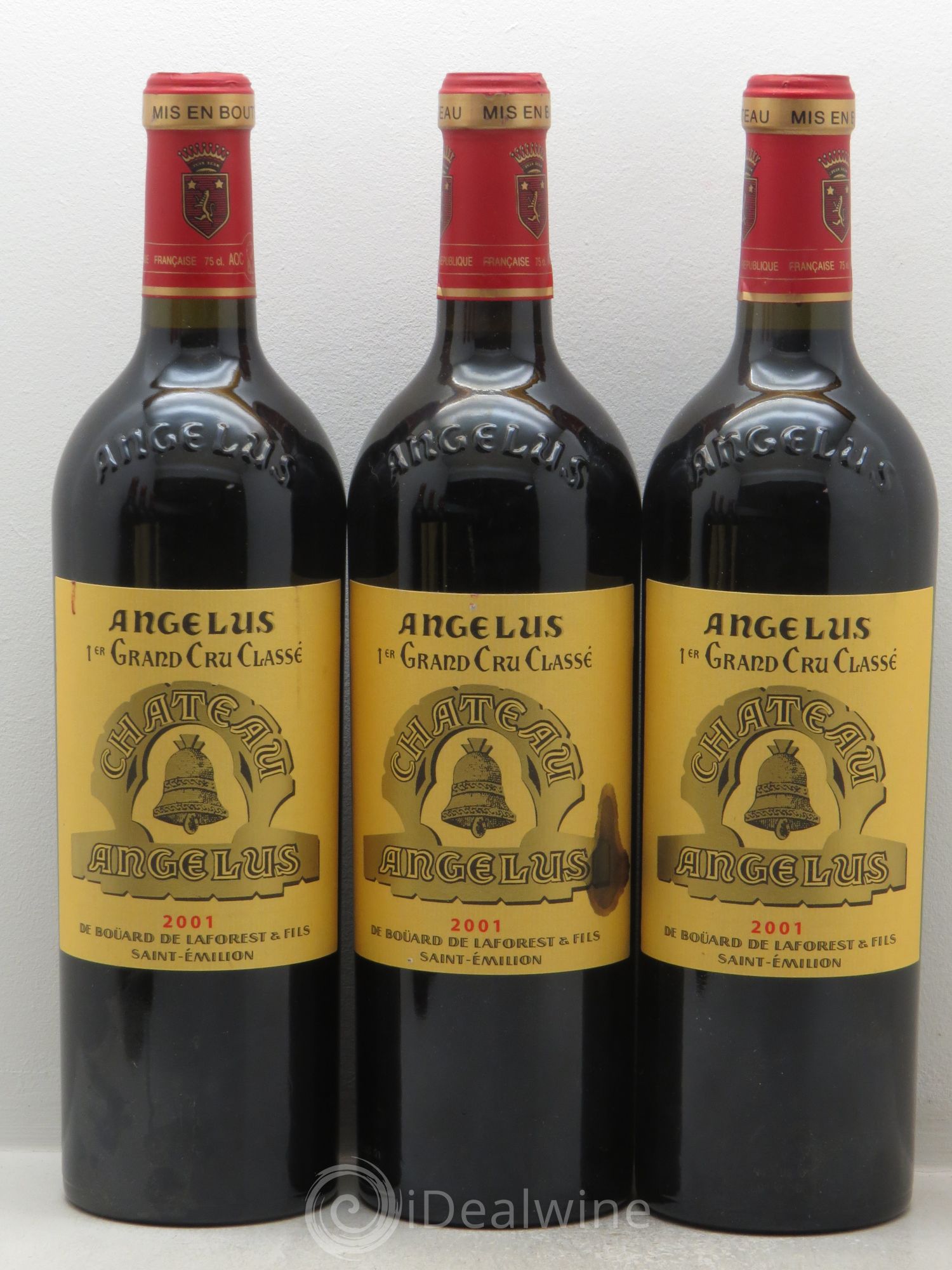 Château Angélus 1er Grand Cru Classé A 2001 - Lot de 6 bouteilles - 1