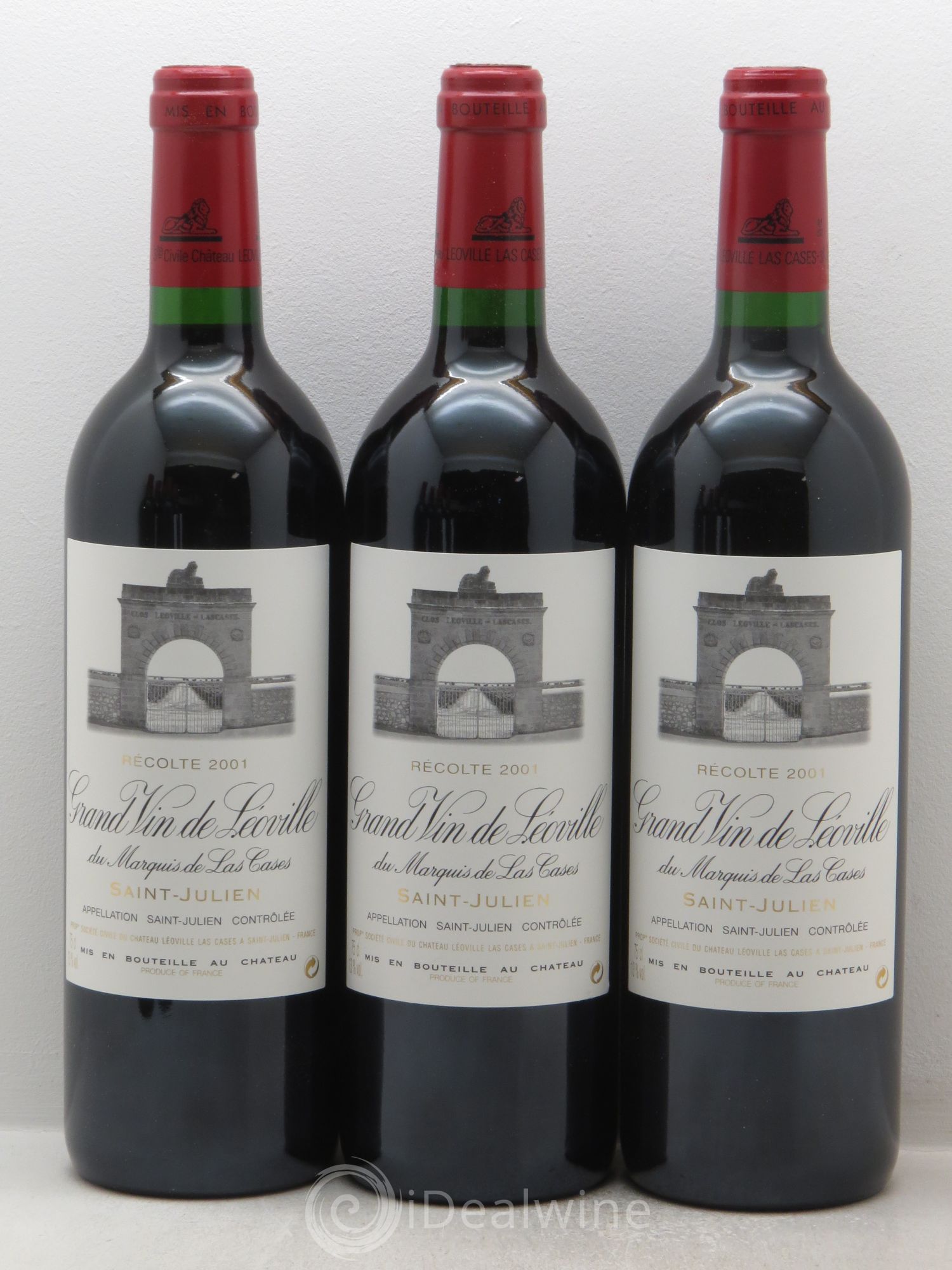 Château Léoville Las Cases 2ème Grand Cru Classé 2001 - Lot de 12 bouteilles - 1