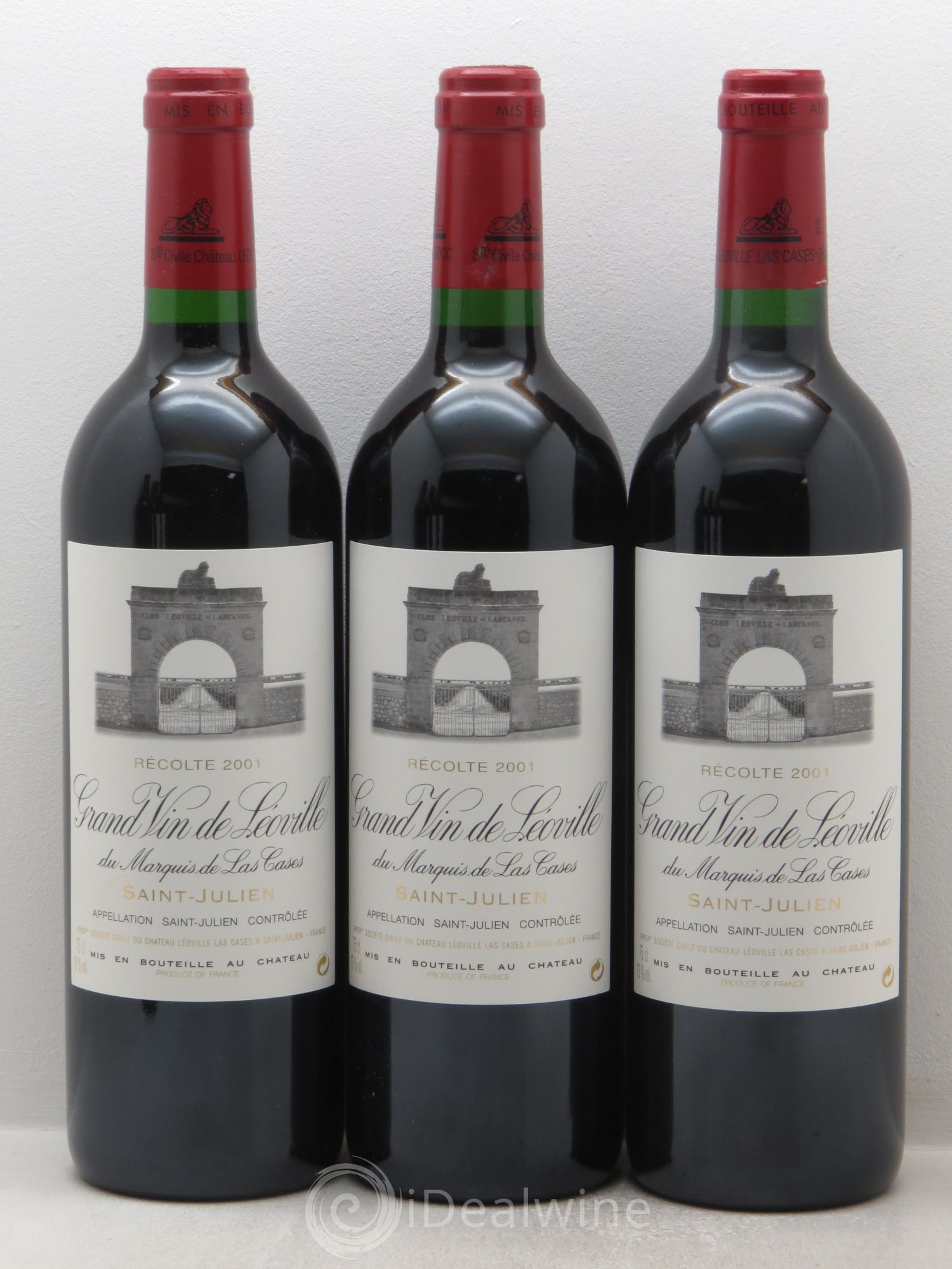 Château Léoville Las Cases 2ème Grand Cru Classé 2001 - Lot de 12 bouteilles - 2