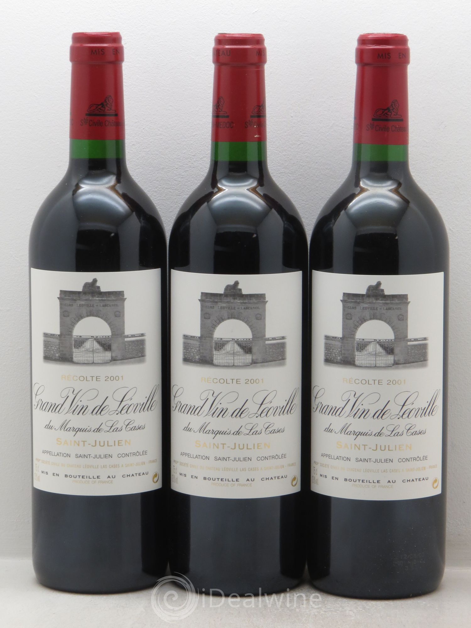 Château Léoville Las Cases 2ème Grand Cru Classé 2001 - Lot de 12 bouteilles - 3