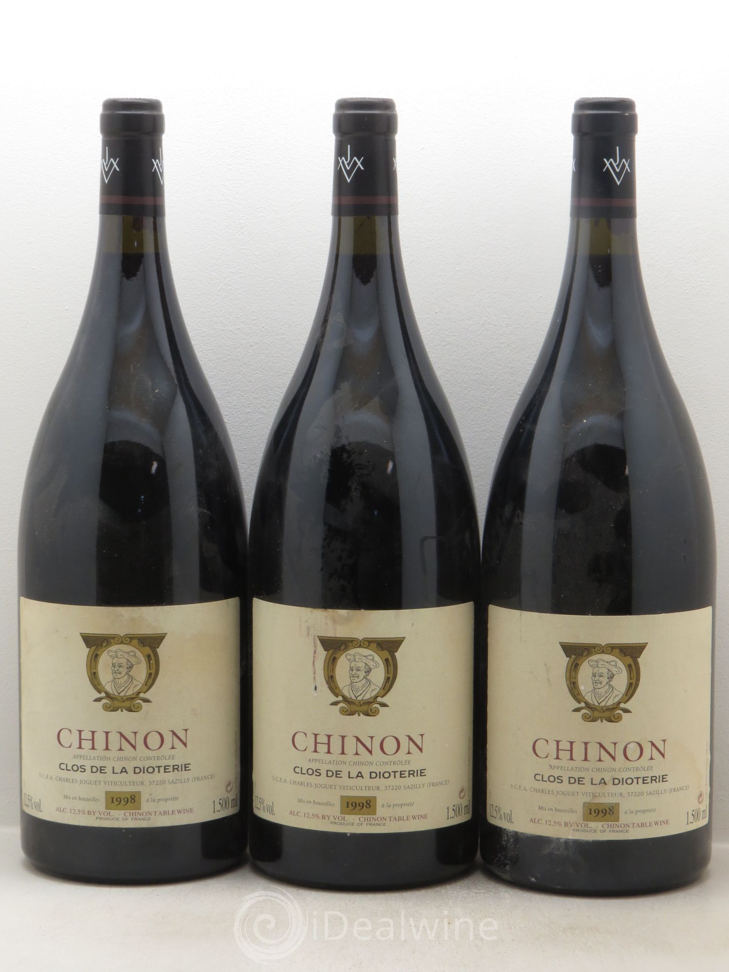Chinon Clos de La Dioterie Charles Joguet 1998 - Lot de 3 magnums - 0