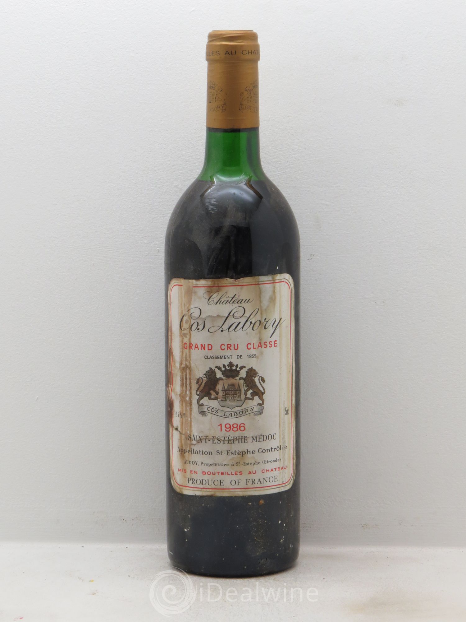 Château Cos Labory 5ème Grand Cru Classé 1986 - Lot de 1 bouteille - 0