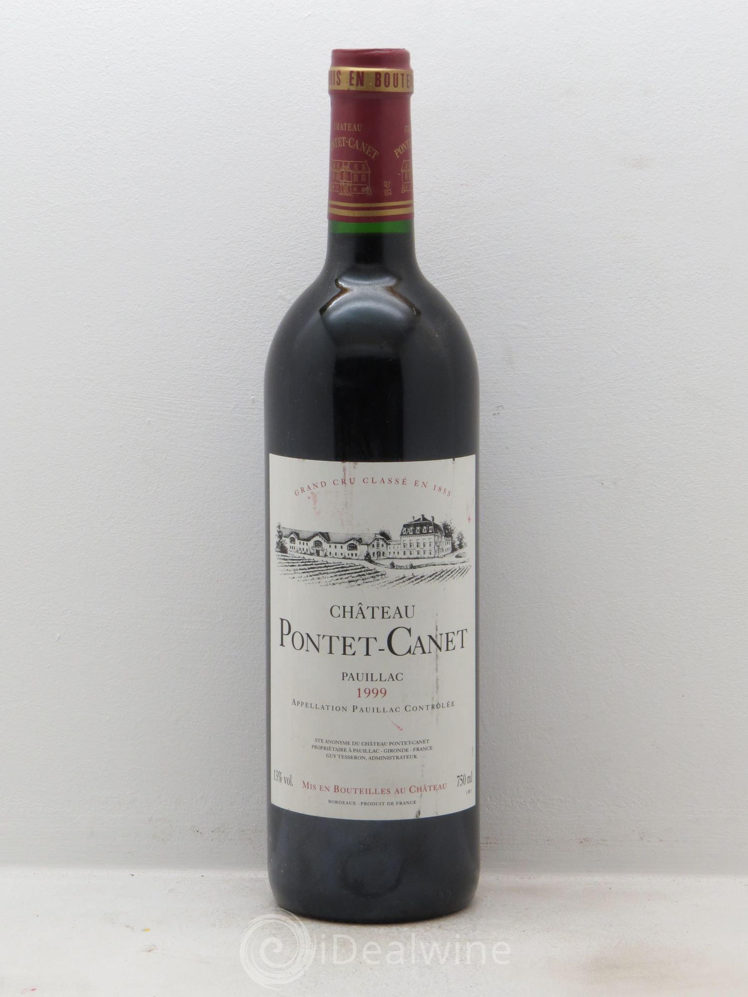 Château Pontet Canet 5ème Grand Cru Classé 1999 - Lot de 1 bouteille - 0