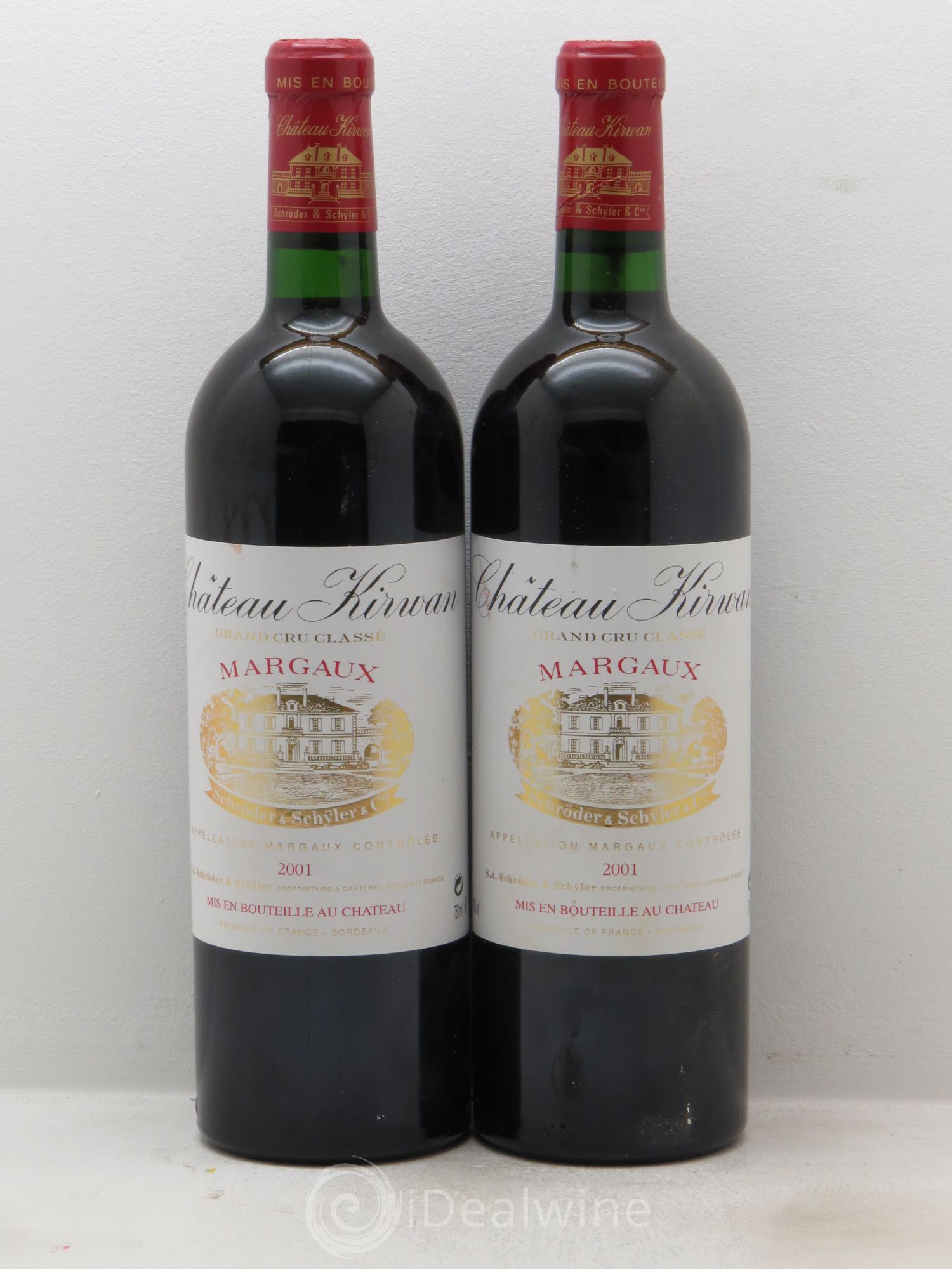Château Kirwan 3ème Grand Cru Classé 2001 - Lot de 2 bouteilles - 0