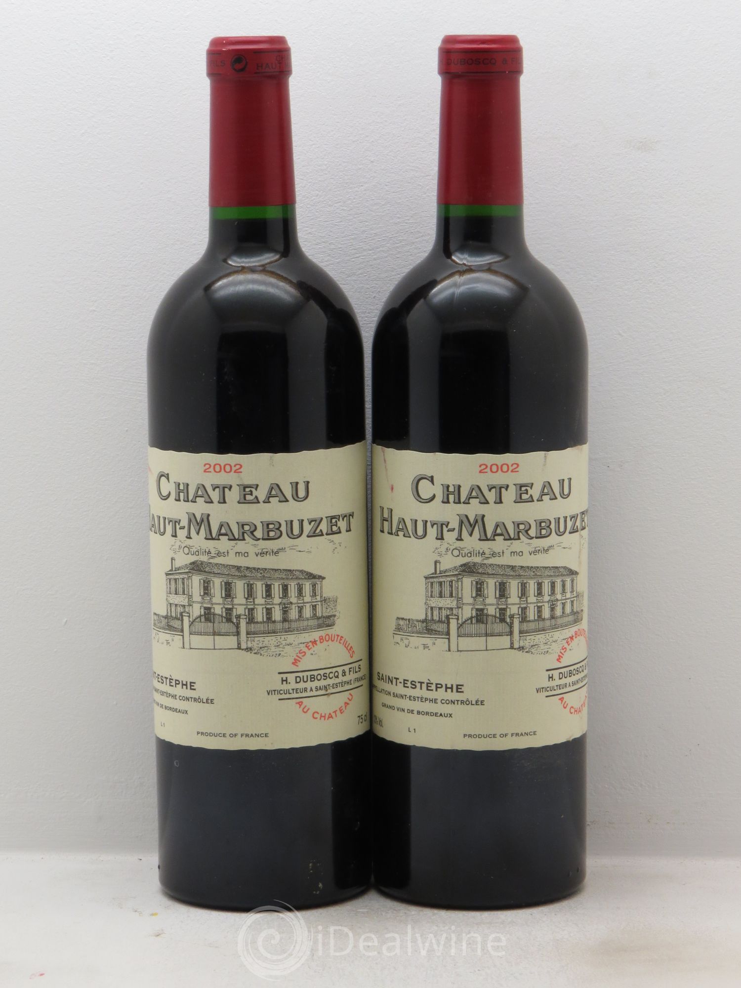 Château Haut Marbuzet 2002 - Lot de 2 bouteilles - 0