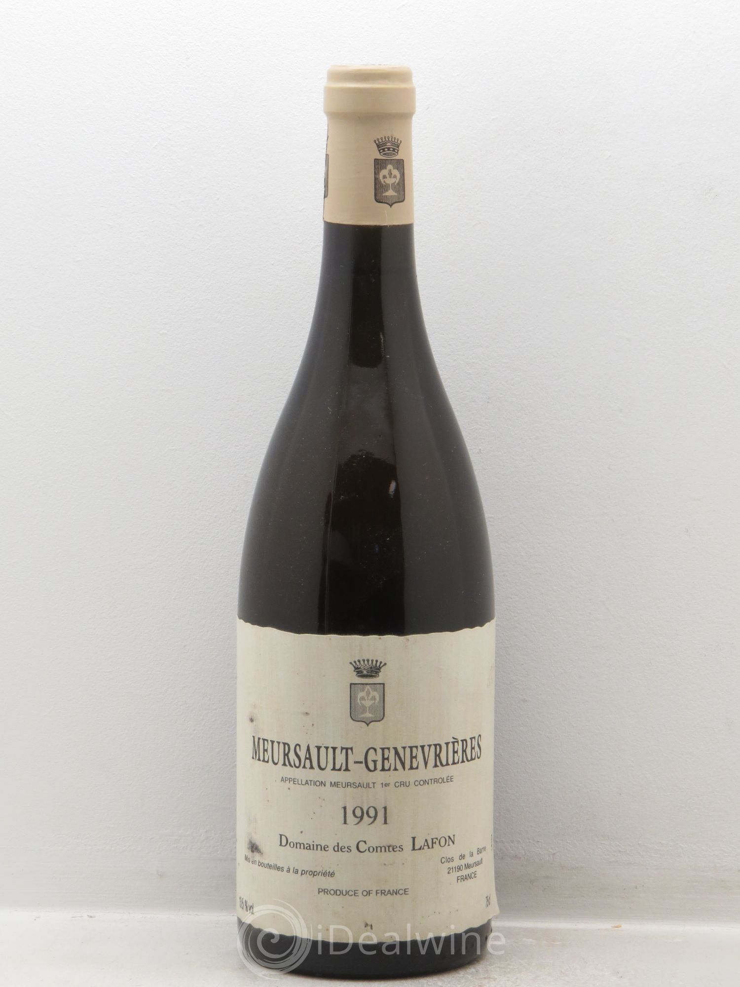 Meursault 1er Cru Genevrières Comtes Lafon (Domaine des) 1991 - Lot de 1 bouteille - 0