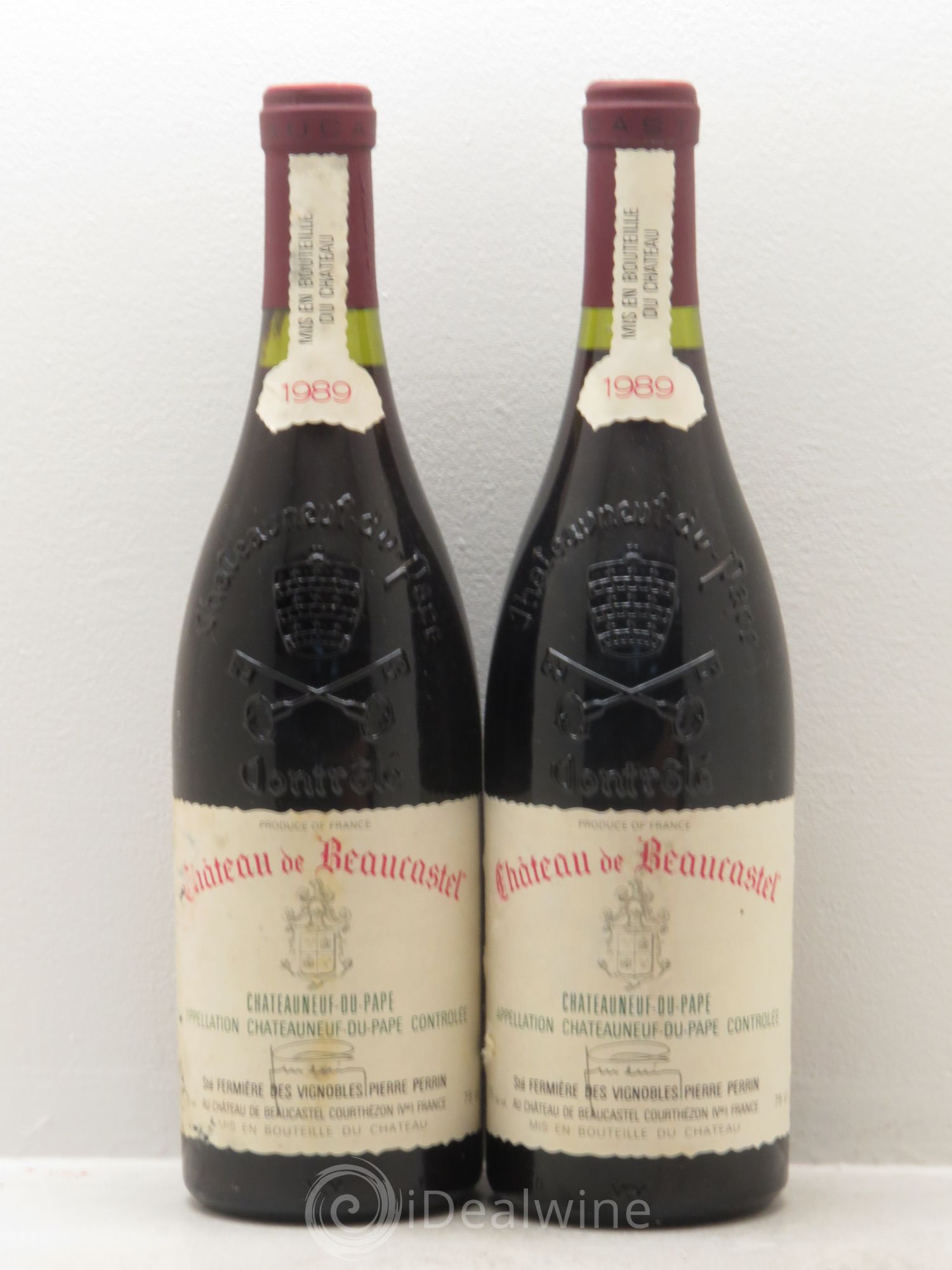 Châteauneuf-du-Pape Château de Beaucastel Famille Perrin 1989 - Lot de 2 bouteilles - 0