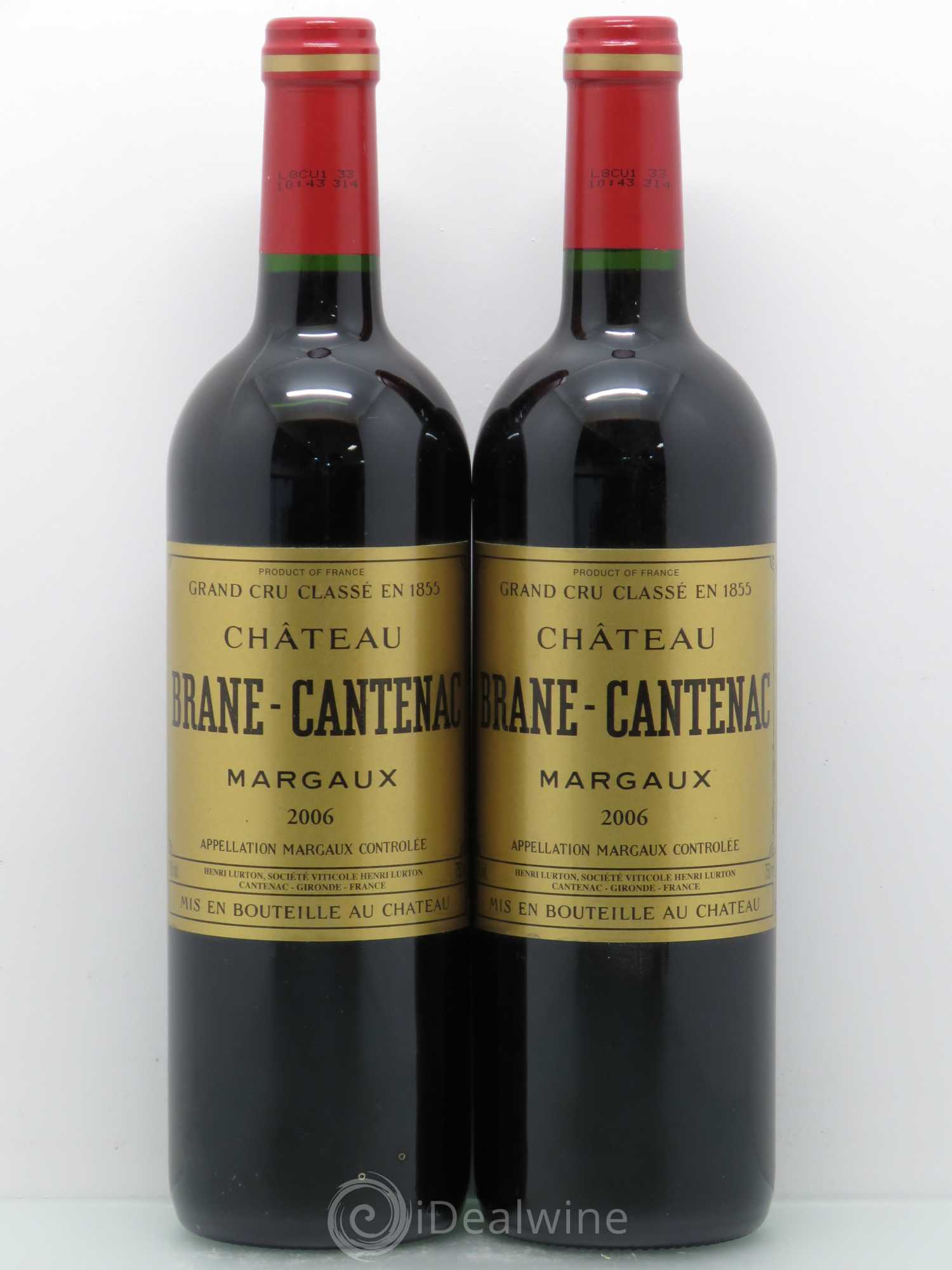 Château Brane Cantenac 2ème Grand Cru Classé 2006 - Lot de 4 bouteilles - 2