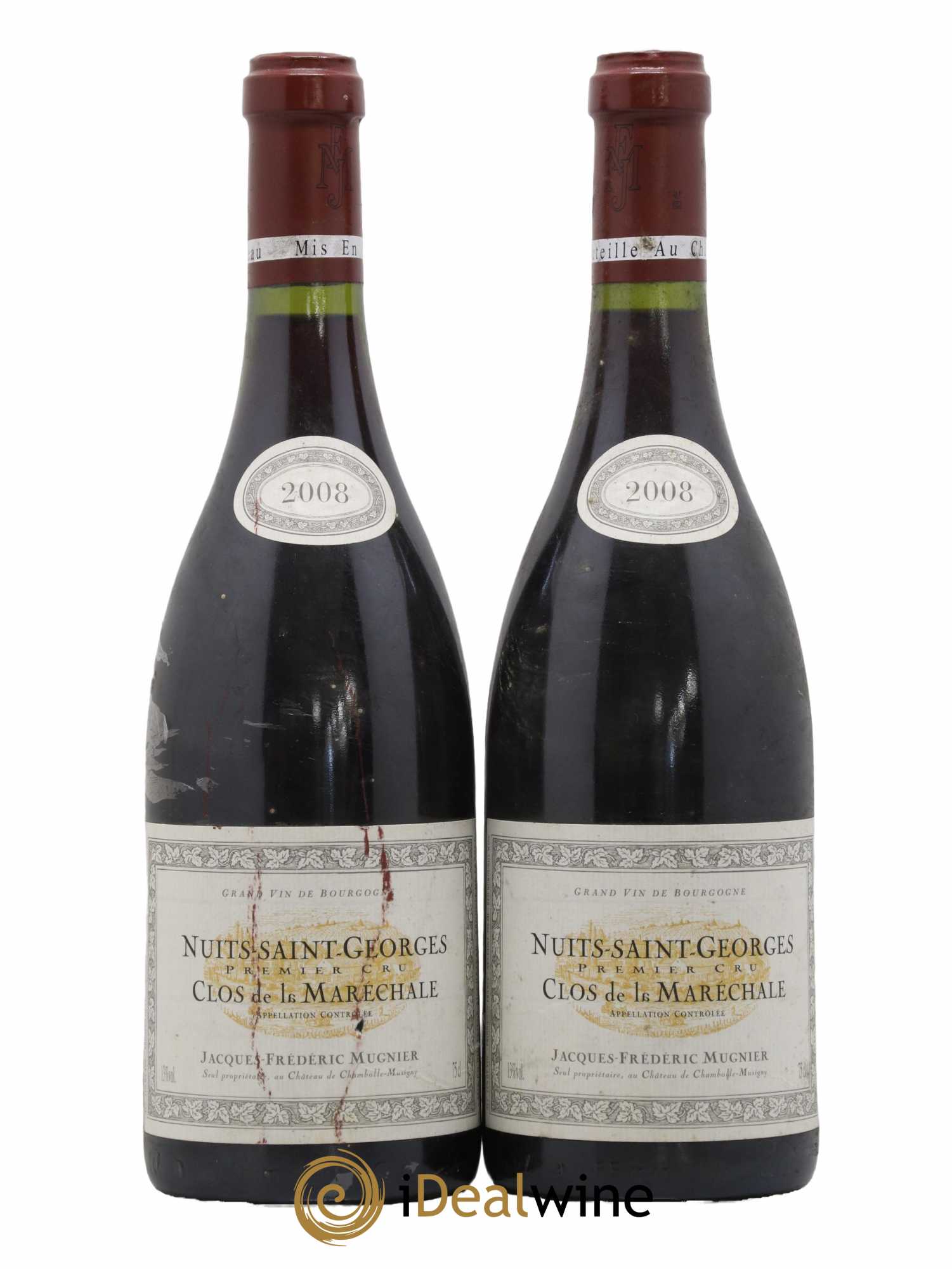 Nuits-Saint-Georges 1er Cru Clos de La Maréchale Jacques-Frédéric Mugnier 2008 - Lot de 2 bouteilles - 0