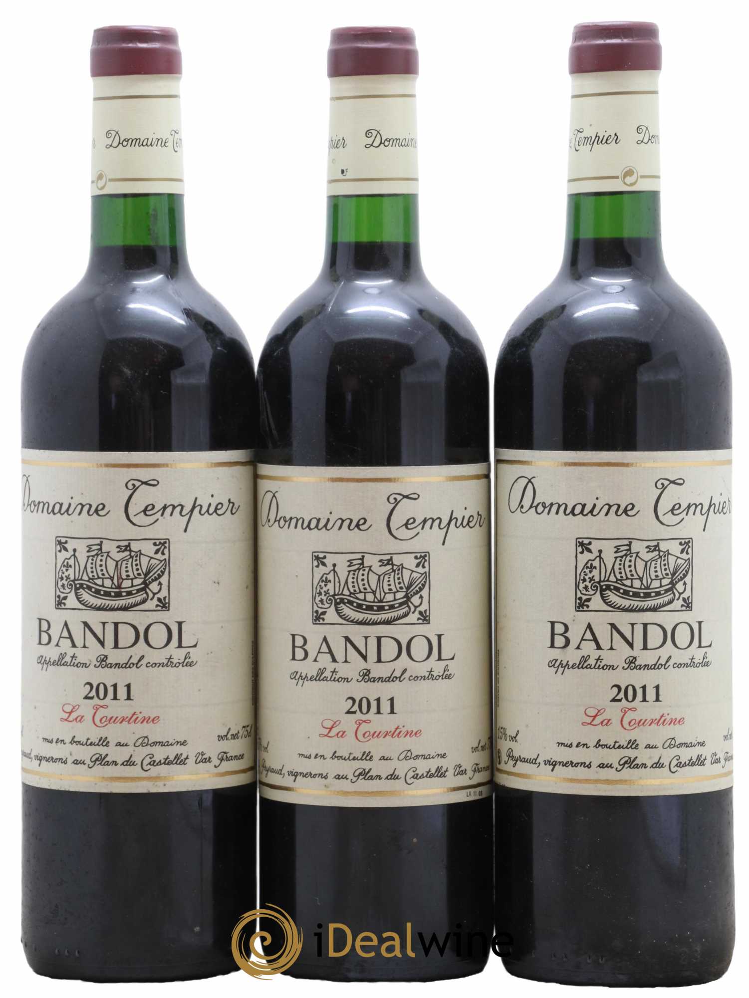 Bandol Domaine Tempier La Tourtine Famille Peyraud 2011 - Lot de 3 bouteilles - 0