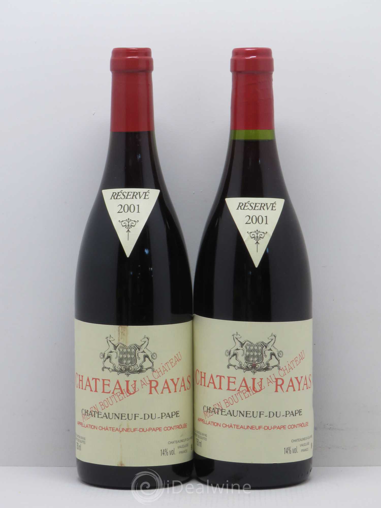 Châteauneuf-du-Pape Château Rayas Emmanuel Reynaud 2001 - Lot de 2 bouteilles - 0