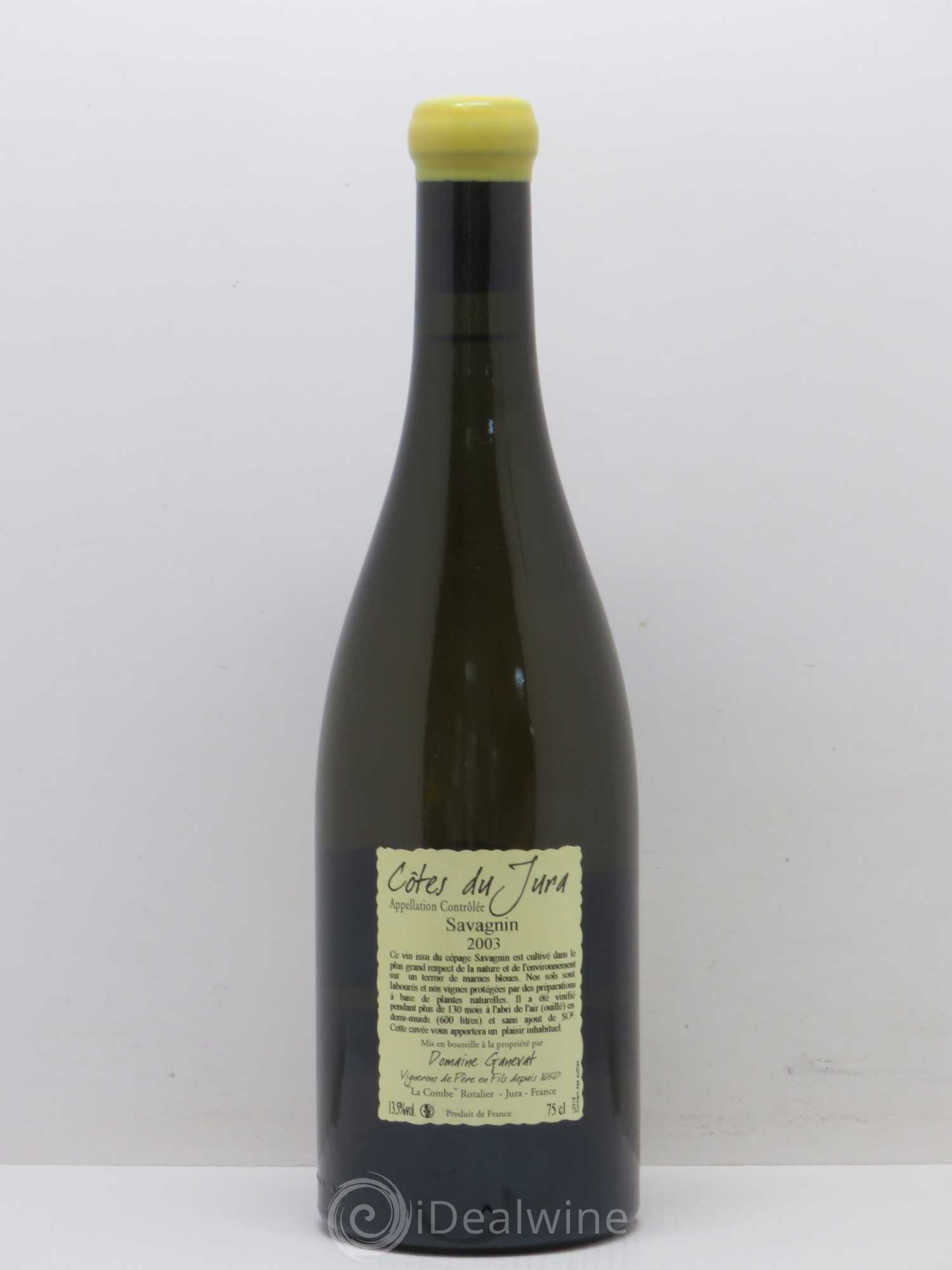 Côtes du Jura Les Vignes de mon Père Jean-François Ganevat (Domaine) 2003 - Lot de 1 bouteille - 1