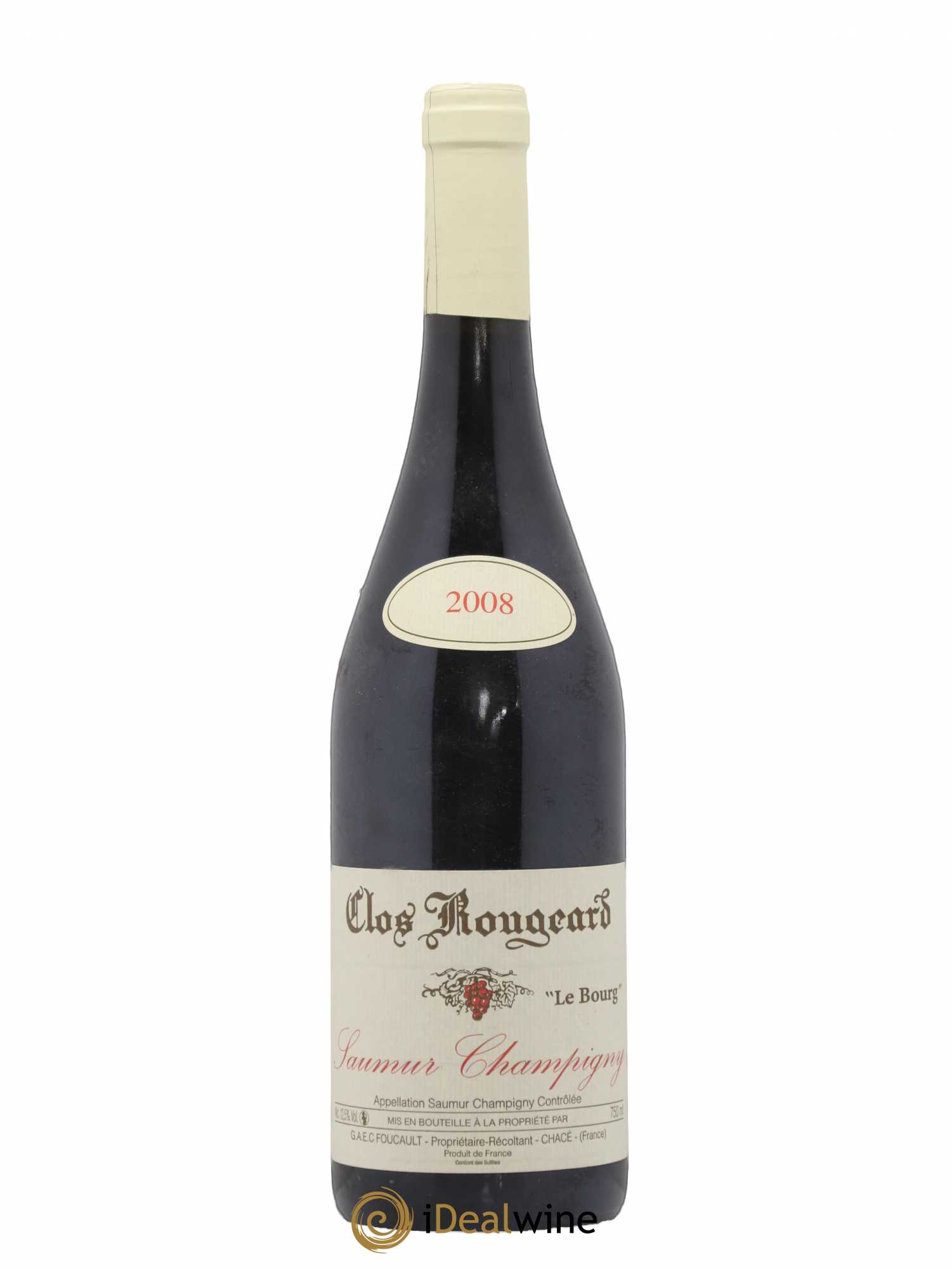 Saumur-Champigny Le Bourg Clos Rougeard 104867 2008 - Lot de 1 bouteille - 0