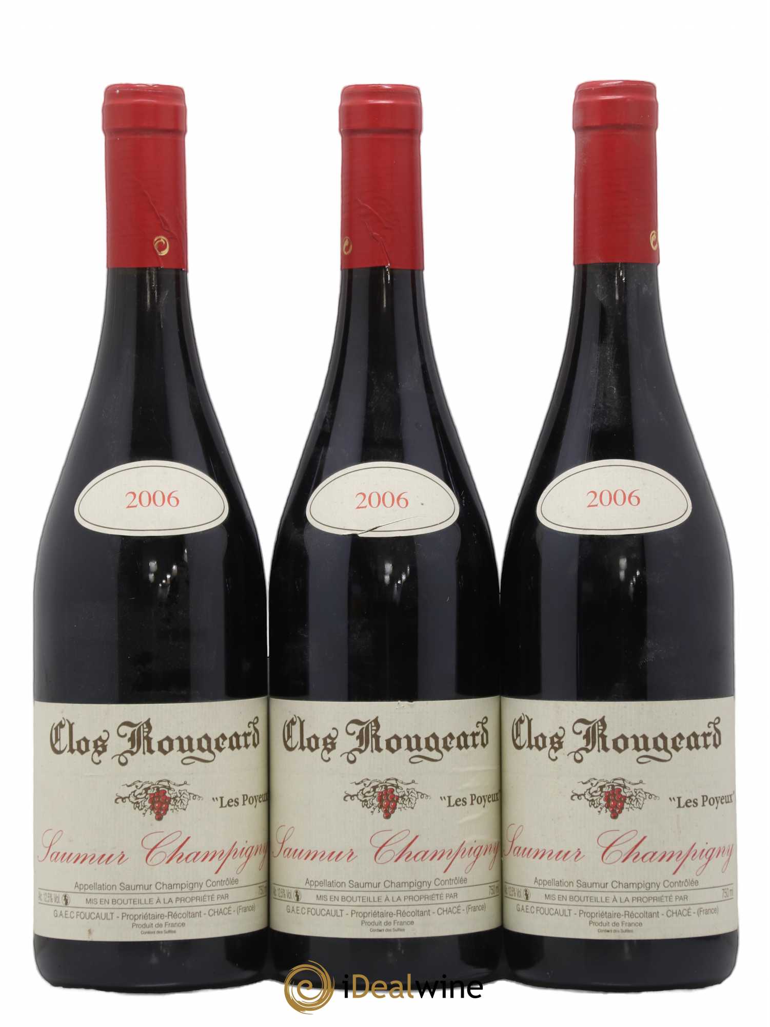 Saumur-Champigny Les Poyeux Clos Rougeard 104868 2006 - Lot de 3 bouteilles - 0
