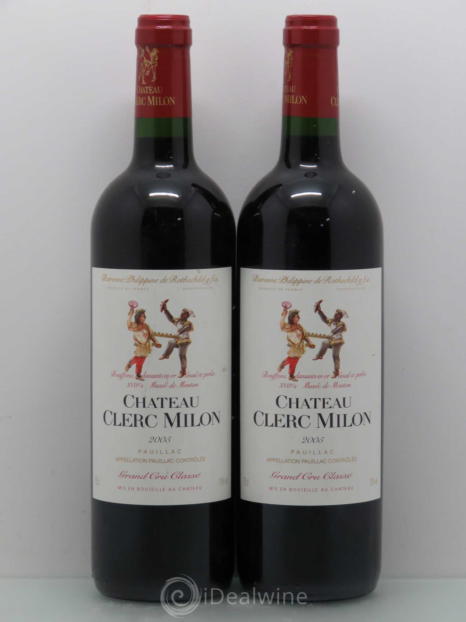 Château Clerc Milon 5ème Grand Cru Classé 2005 - Lot de 5 bouteilles - 2