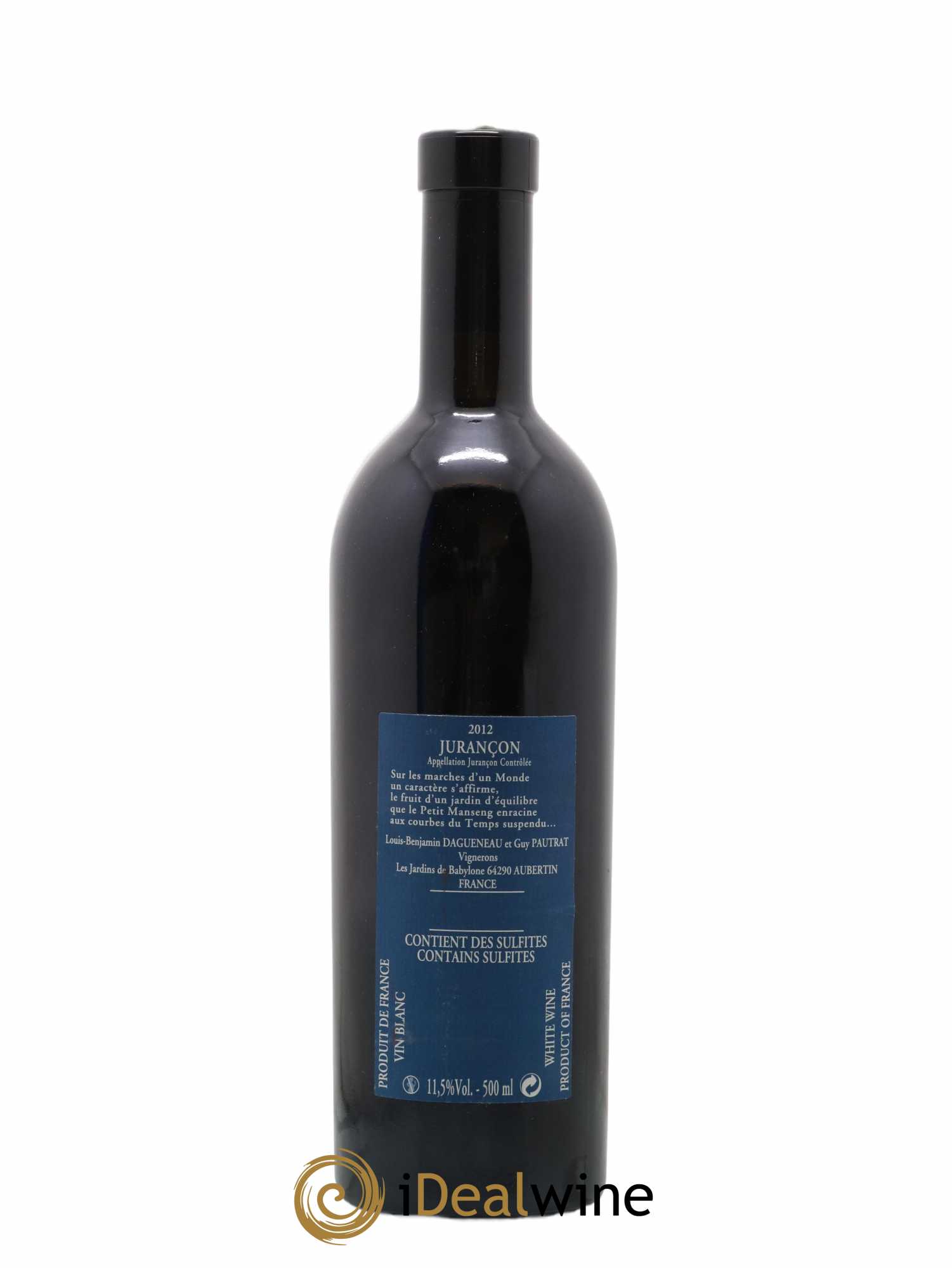 Vin de France (anciennement Jurançon) Jardins de Babylone Didier Dagueneau 2012 - Lot de 1 bouteille - 1