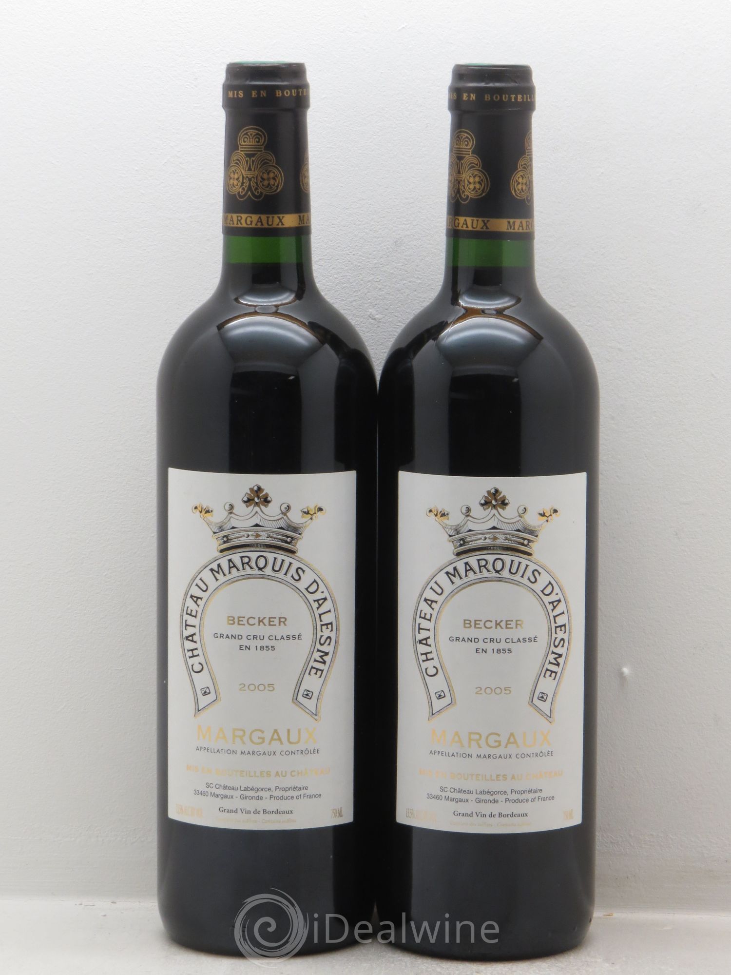 Château Marquis d'Alesme 2005 - Lot de 2 bouteilles - 0