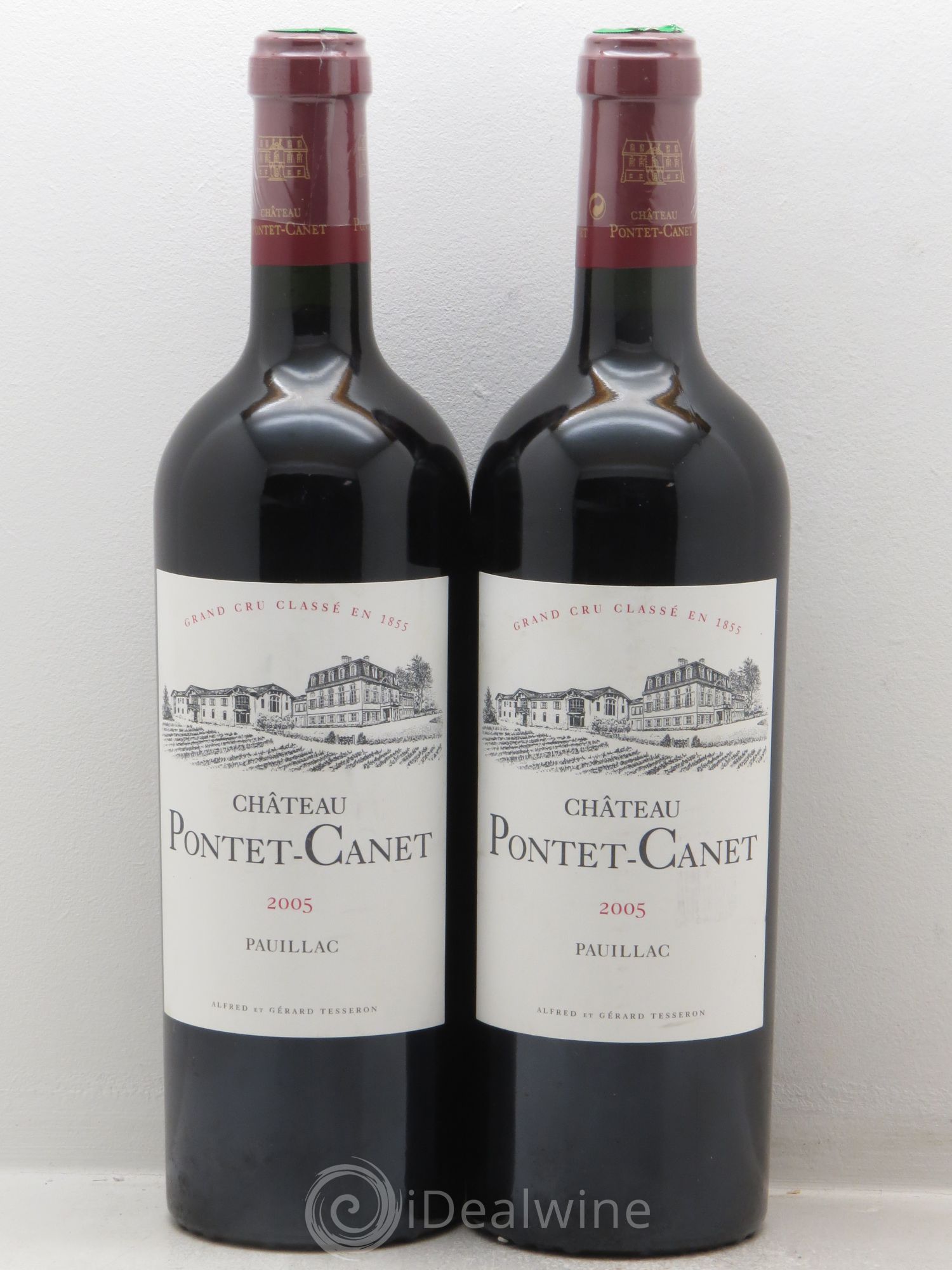 Château Pontet Canet 5ème Grand Cru Classé 2005 - Lot de 2 bouteilles - 0