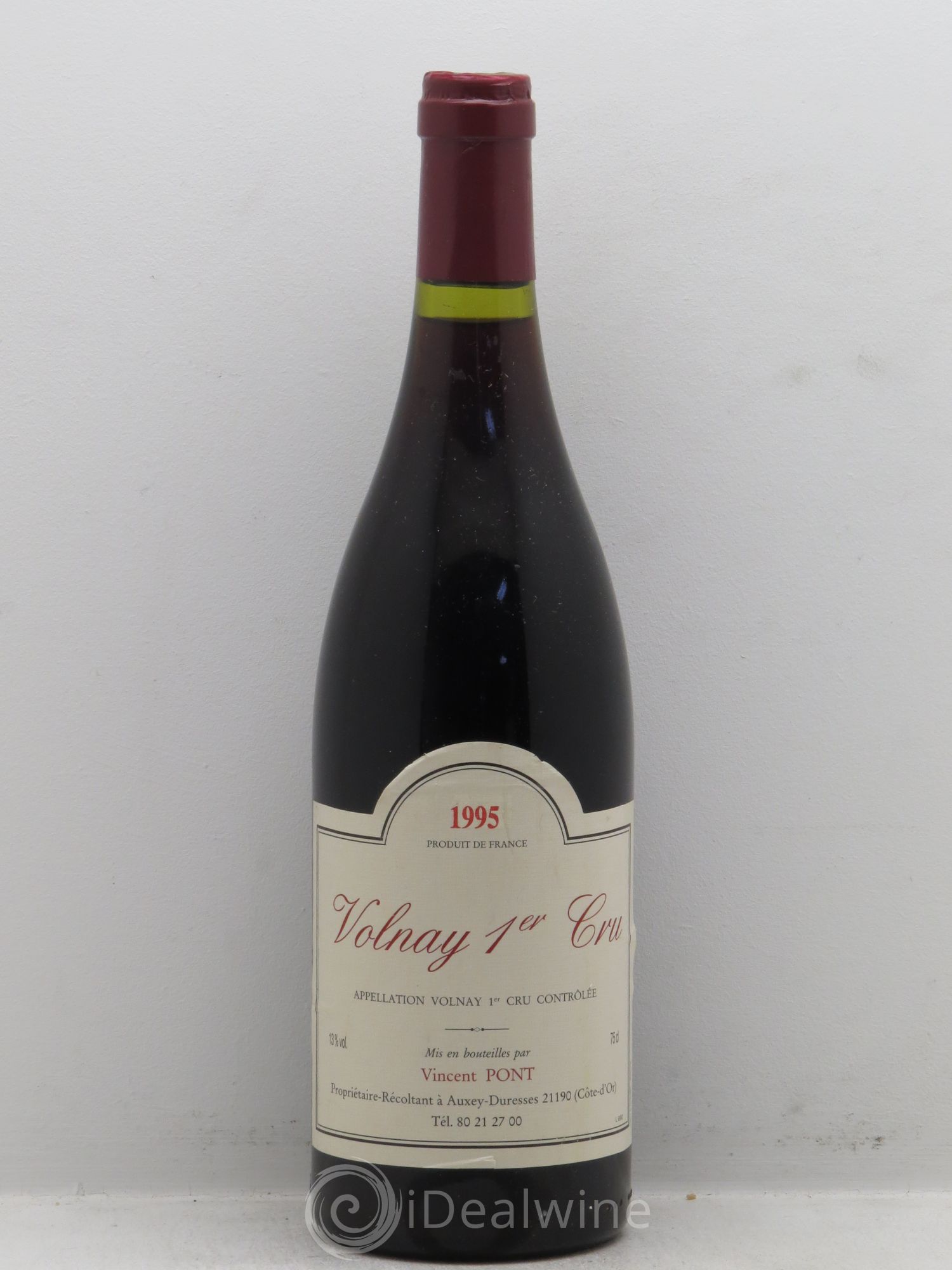 Volnay 1er Cru Vincent Pont (sans prix de réserve) 1995 - Posten von 1 Flasche - 0