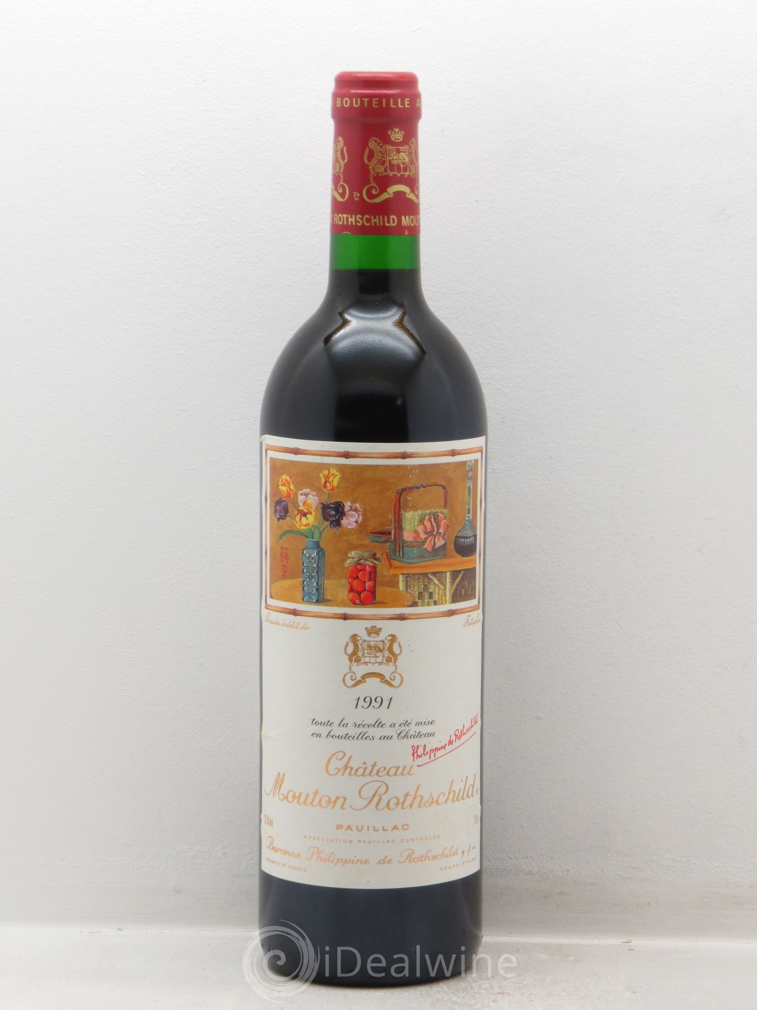Château Mouton Rothschild 1er Grand Cru Classé 1991 - Lot de 1 bouteille - 0