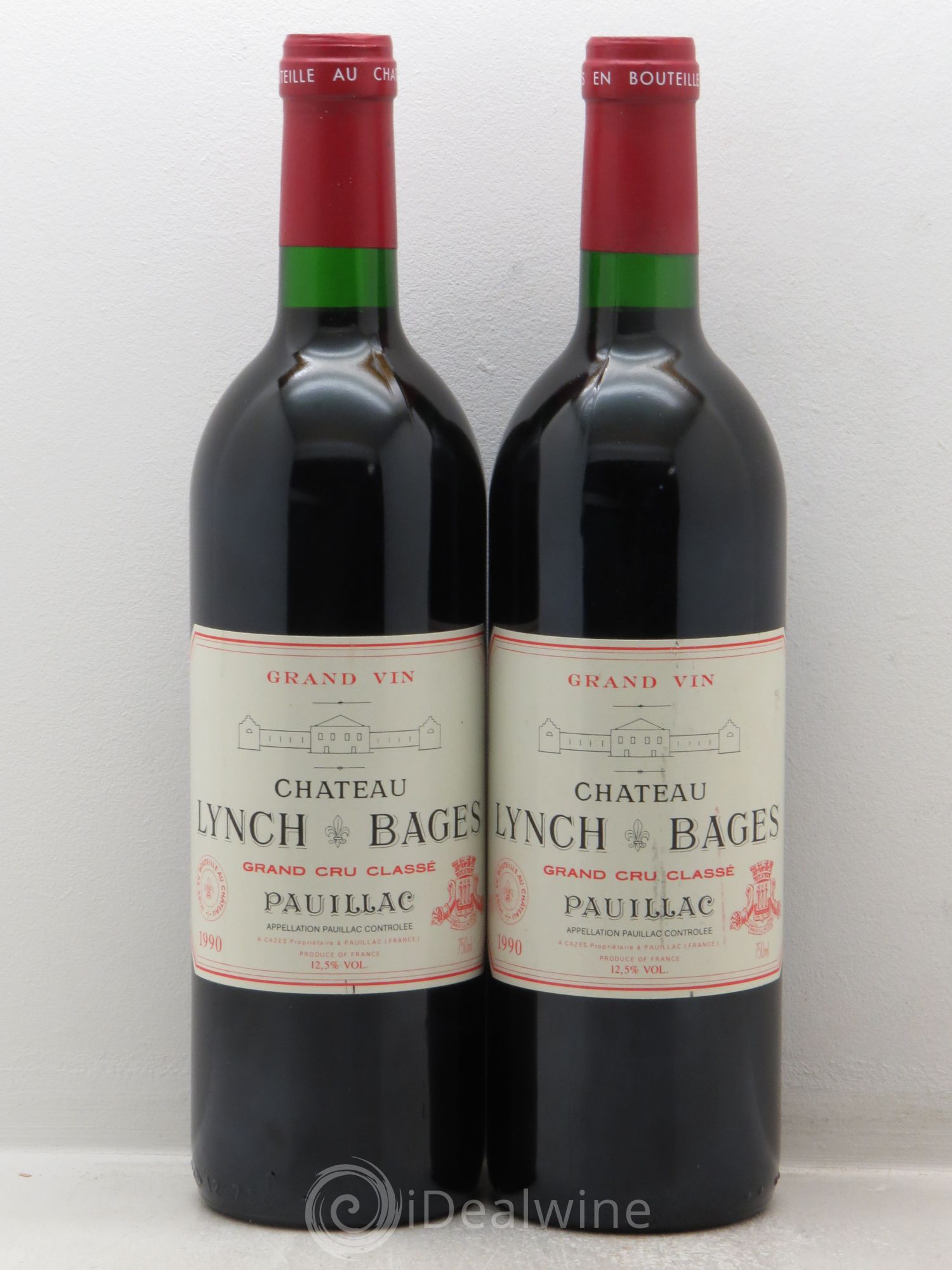 Château Lynch Bages 5ème Grand Cru Classé 1990 - Lot de 2 bouteilles - 0