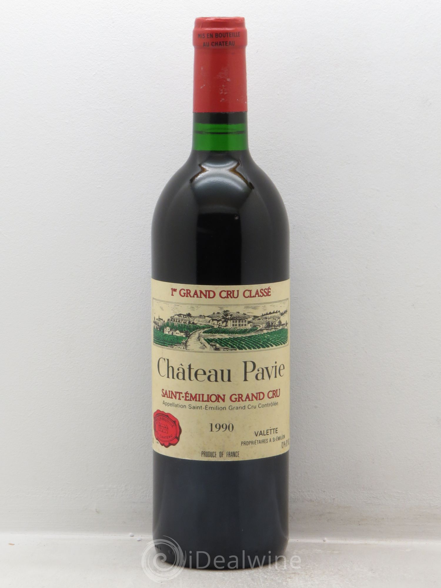 Château Pavie 1er Grand Cru Classé A 1990 - Lot de 1 bouteille - 0