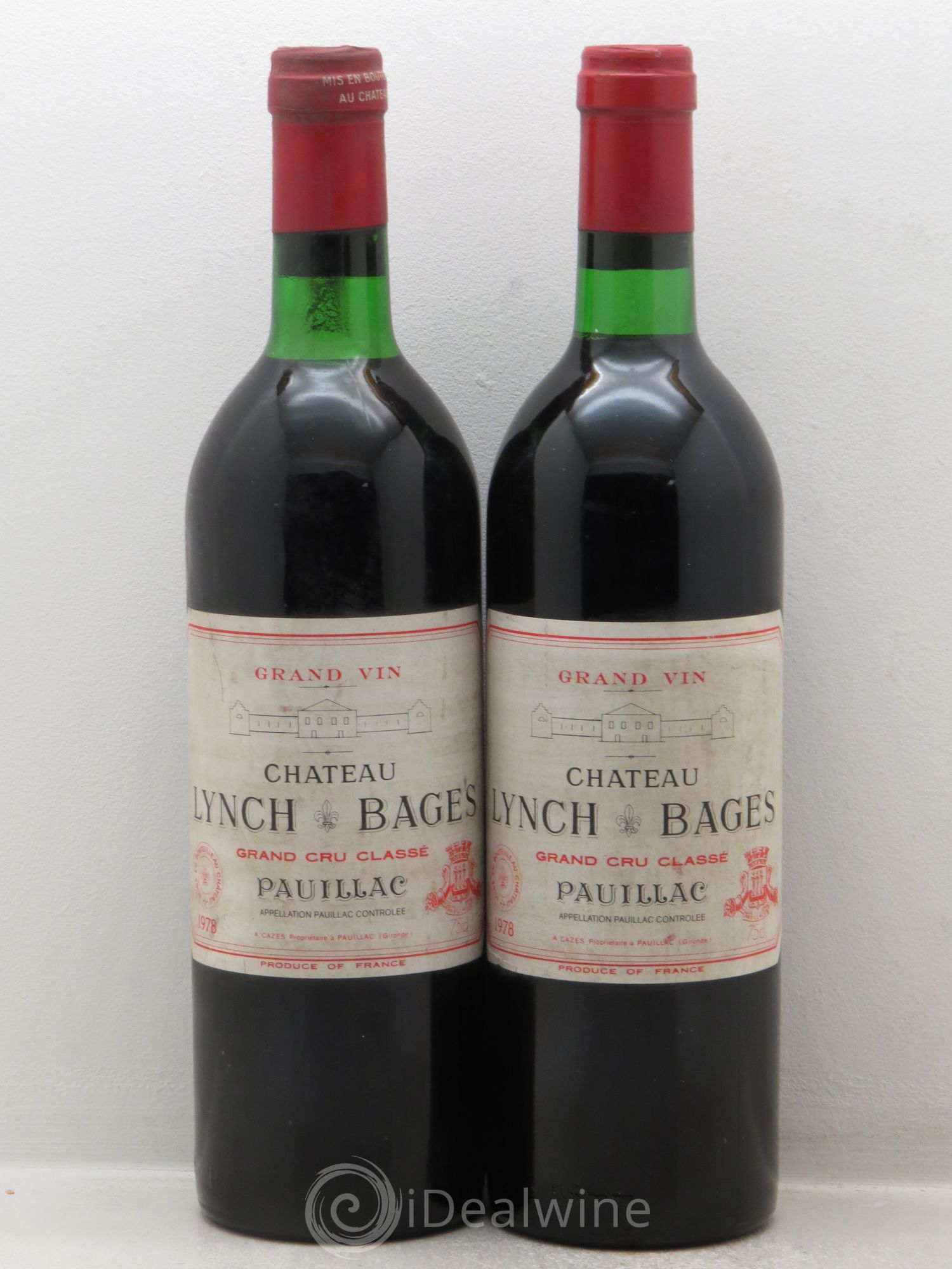 Château Lynch Bages 5ème Grand Cru Classé 1978 - Lot de 2 bouteilles - 0