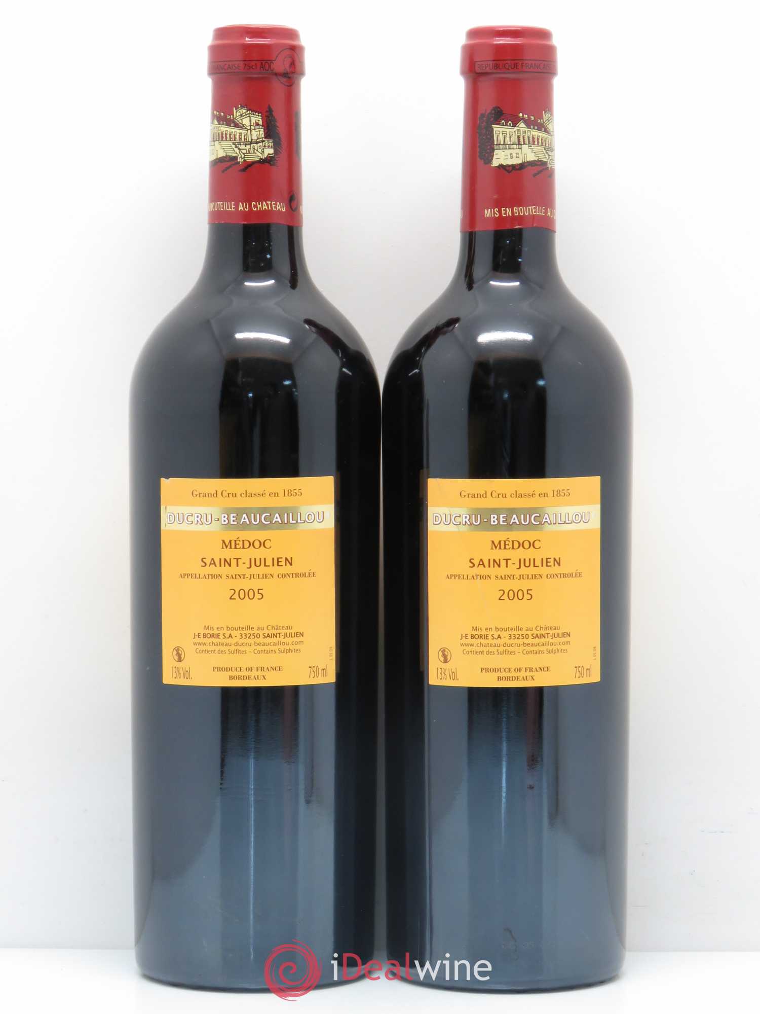 Château Ducru Beaucaillou 2ème Grand Cru Classé 2005 - Lot de 2 bouteilles - 1