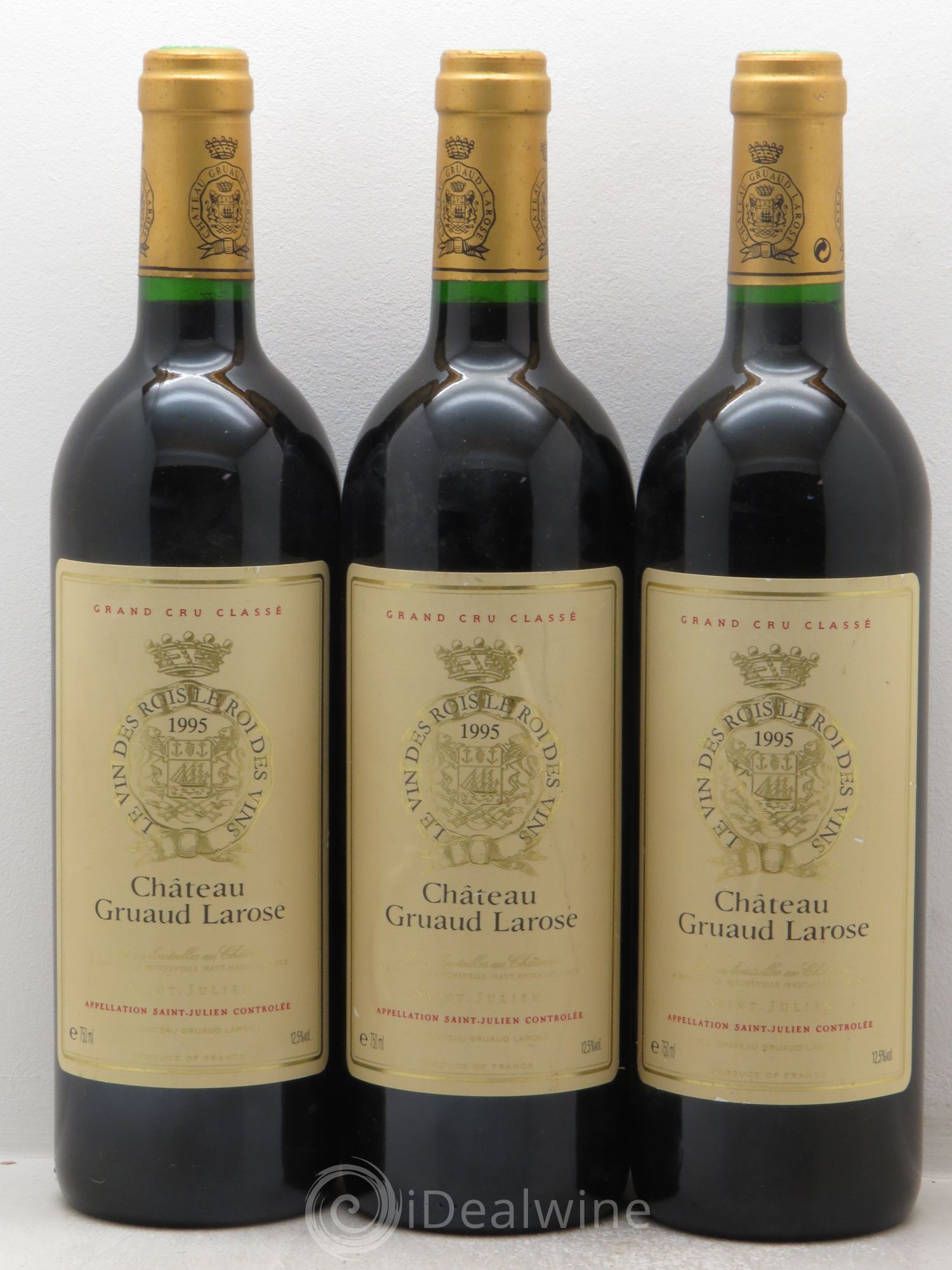 Château Gruaud Larose 2ème Grand Cru Classé 1995 - Lot de 3 bouteilles - 0