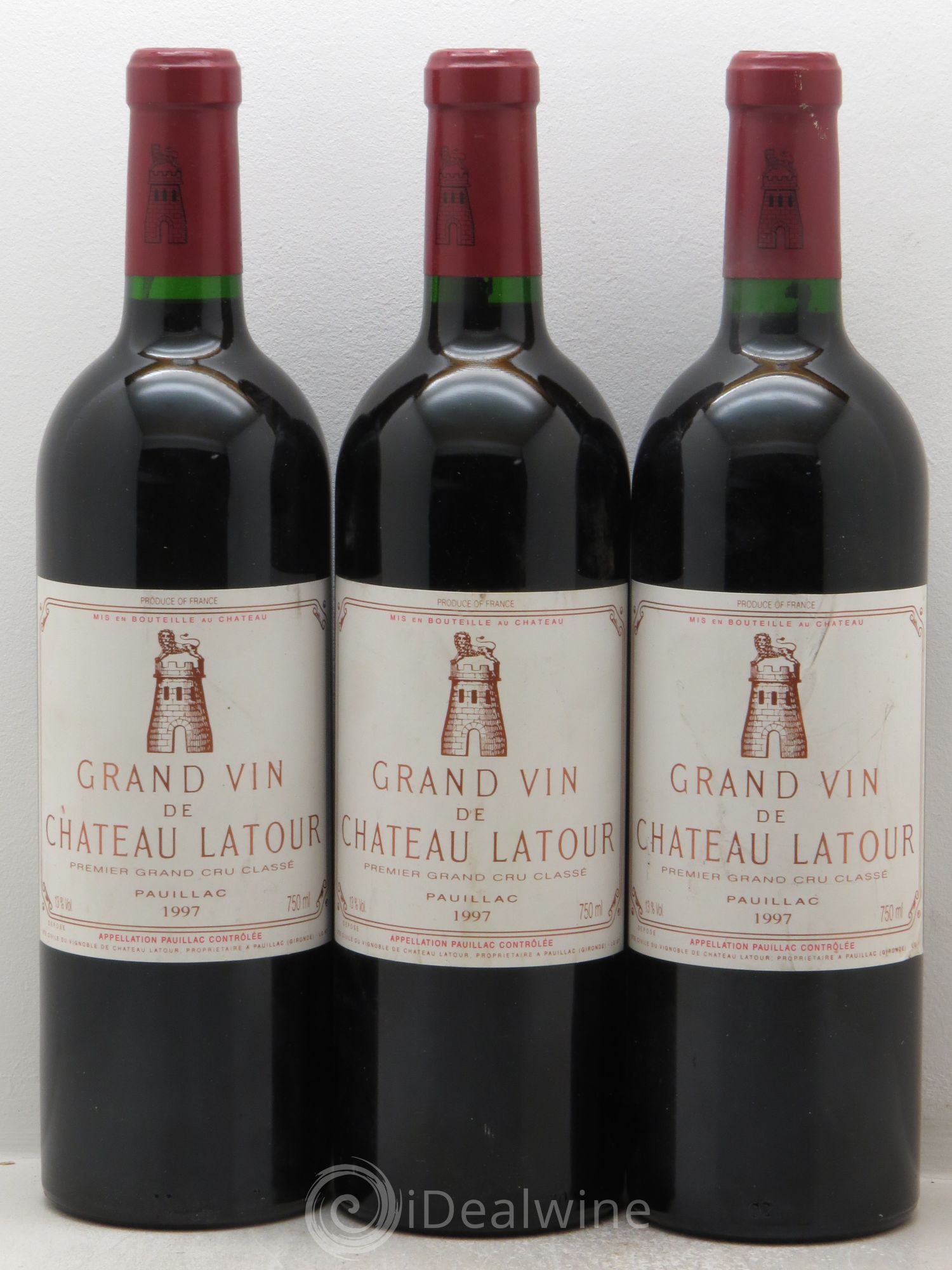 Château Latour 1er Grand Cru Classé 1997 - Lot de 3 bouteilles - 0
