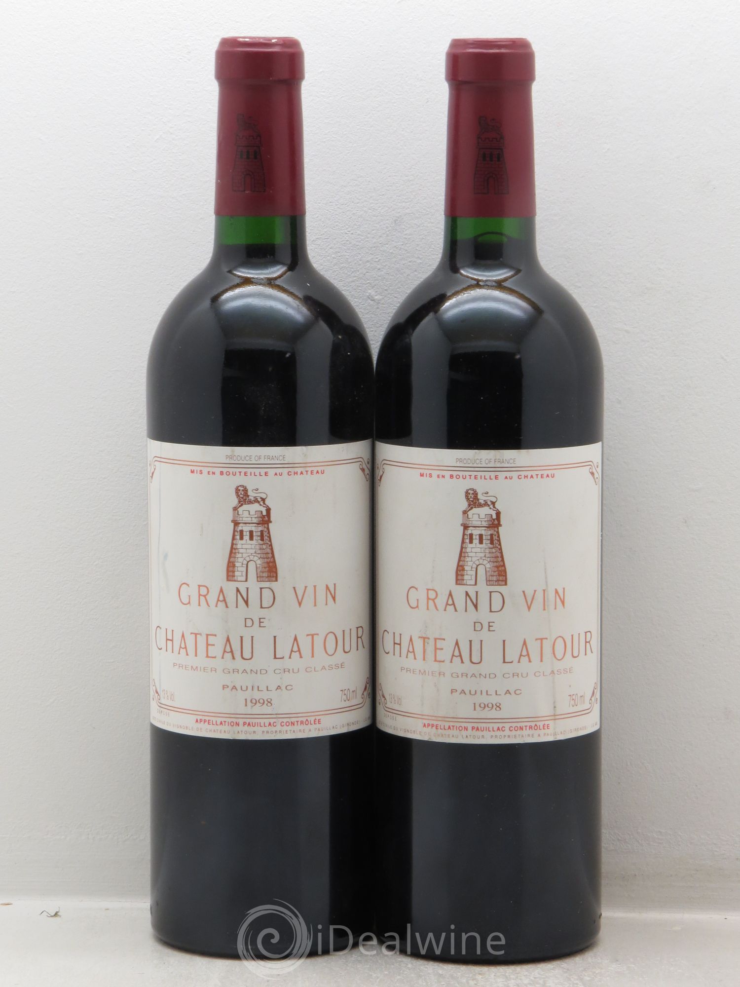 Château Latour 1er Grand Cru Classé 1998 - Lot de 2 bouteilles - 0