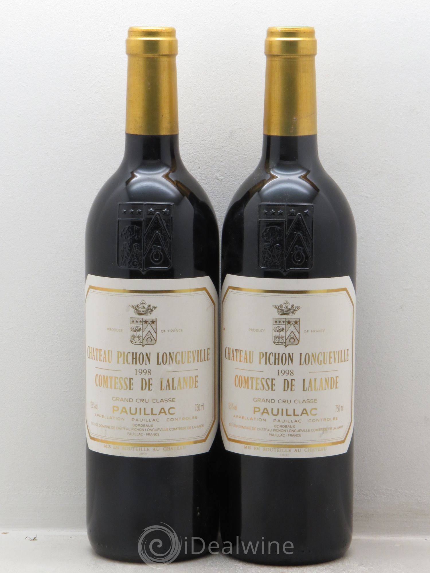 Château Pichon Longueville Comtesse de Lalande 2ème Grand Cru Classé 1998 - Lot de 2 bouteilles - 0