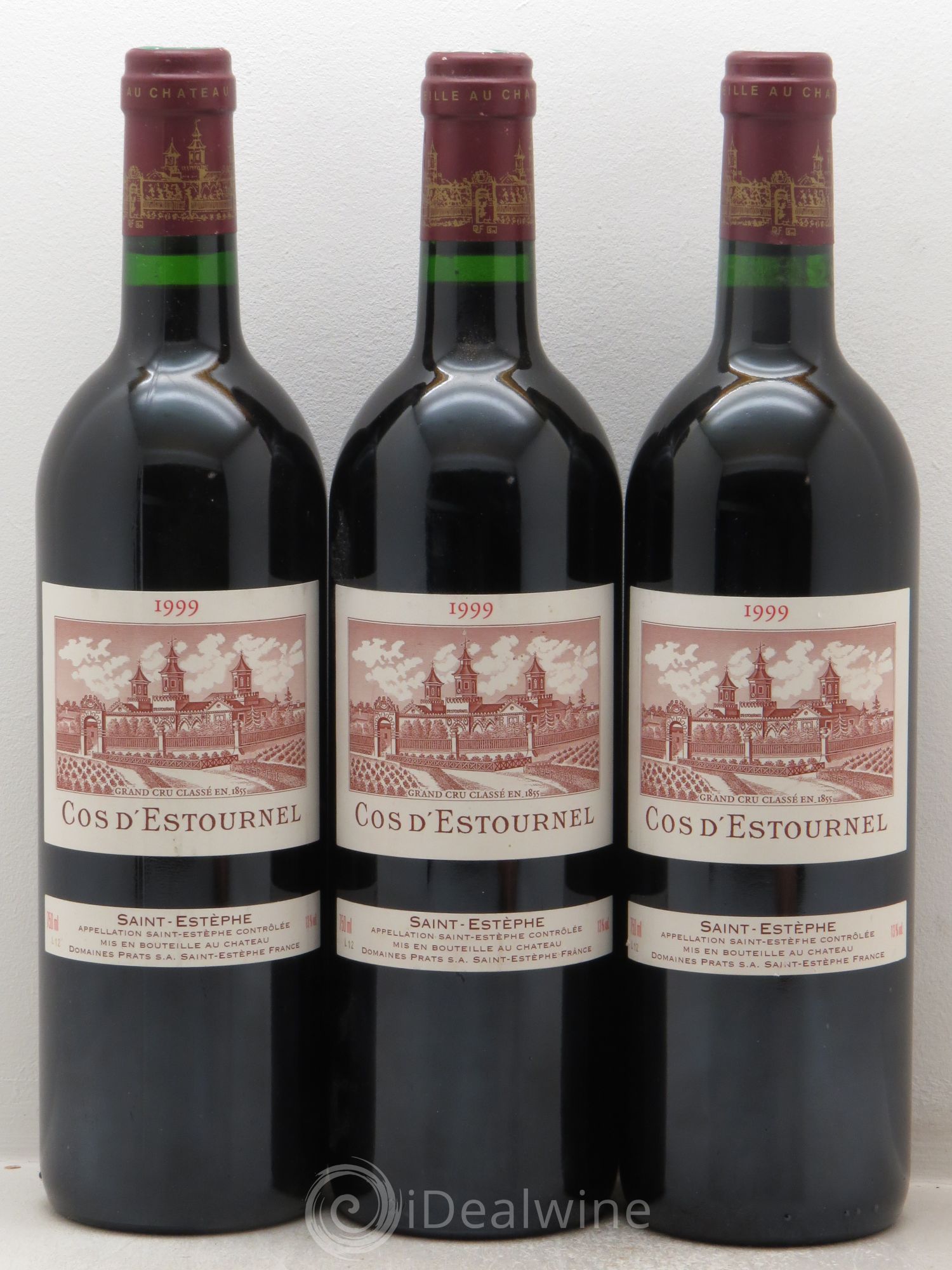 Cos d'Estournel 2ème Grand Cru Classé 1999 - Lot de 3 bouteilles - 0