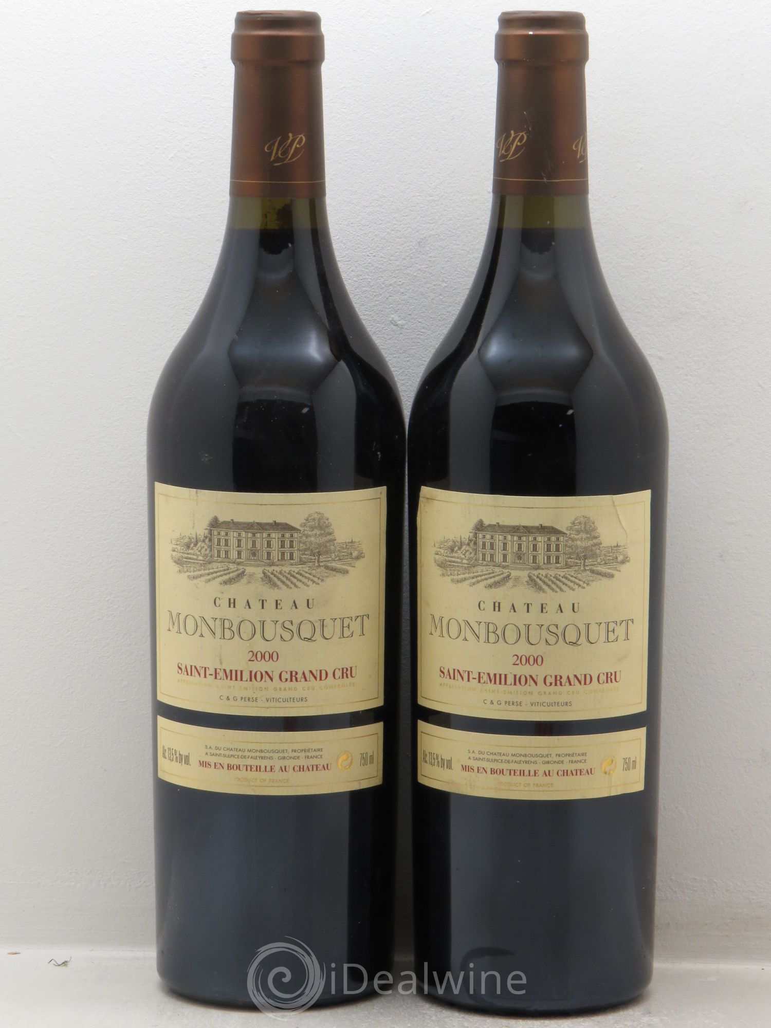 Château Monbousquet Grand Cru Classé 2000 - Lot de 2 bouteilles - 0