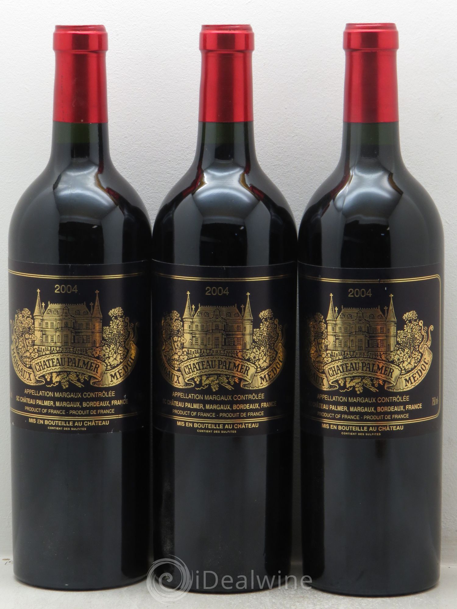 Château Palmer 3ème Grand Cru Classé 2004 - Lot de 3 bouteilles - 0