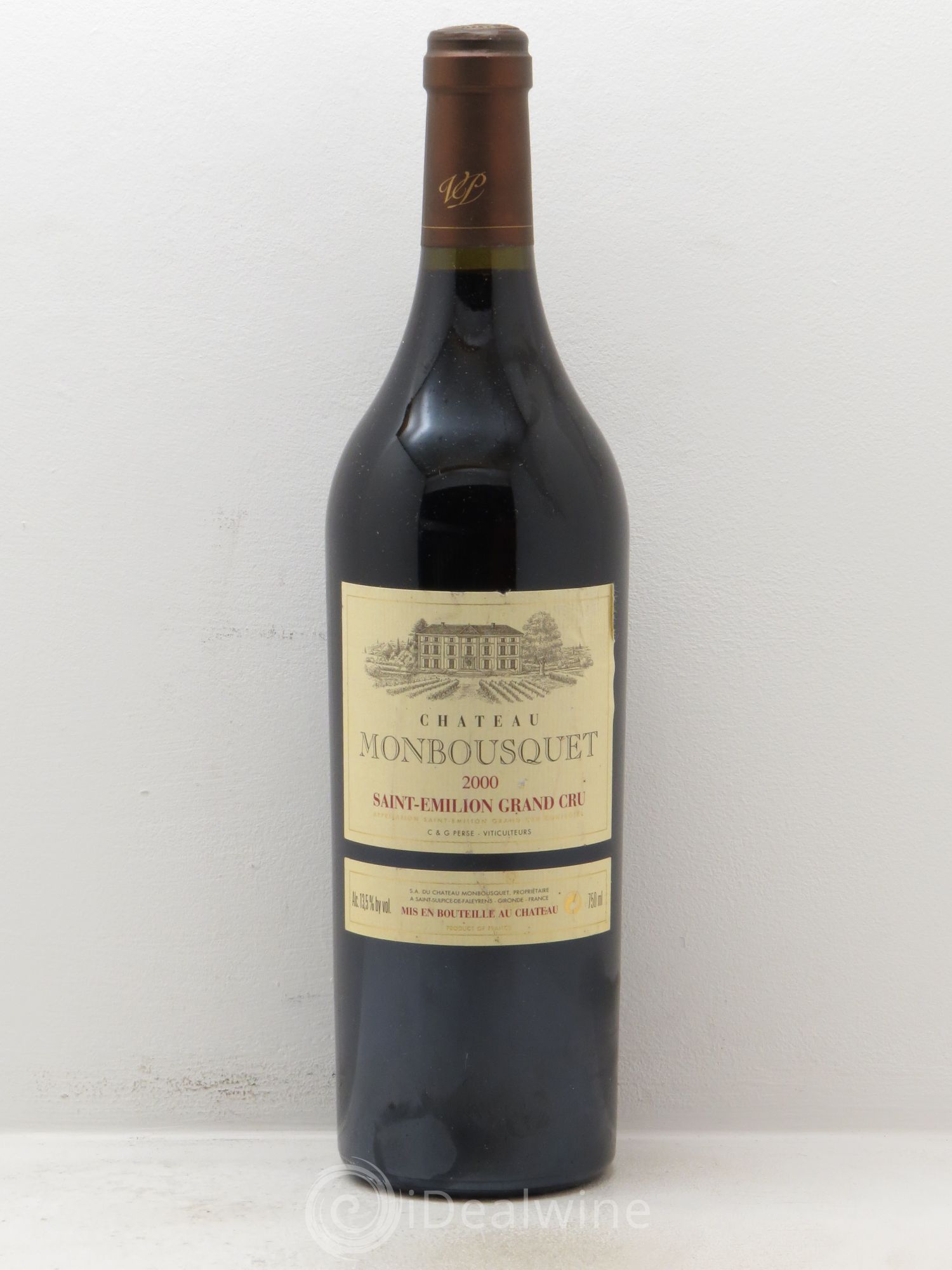 Château Monbousquet Grand Cru Classé 2000 - Lot de 1 bouteille - 0