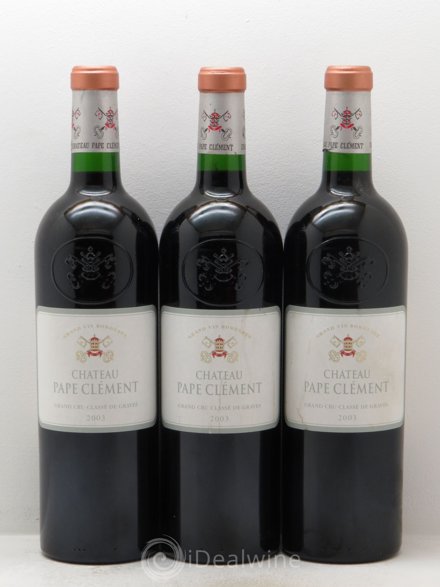 Château Pape Clément Cru Classé de Graves 2003 - Lot de 3 bouteilles - 0