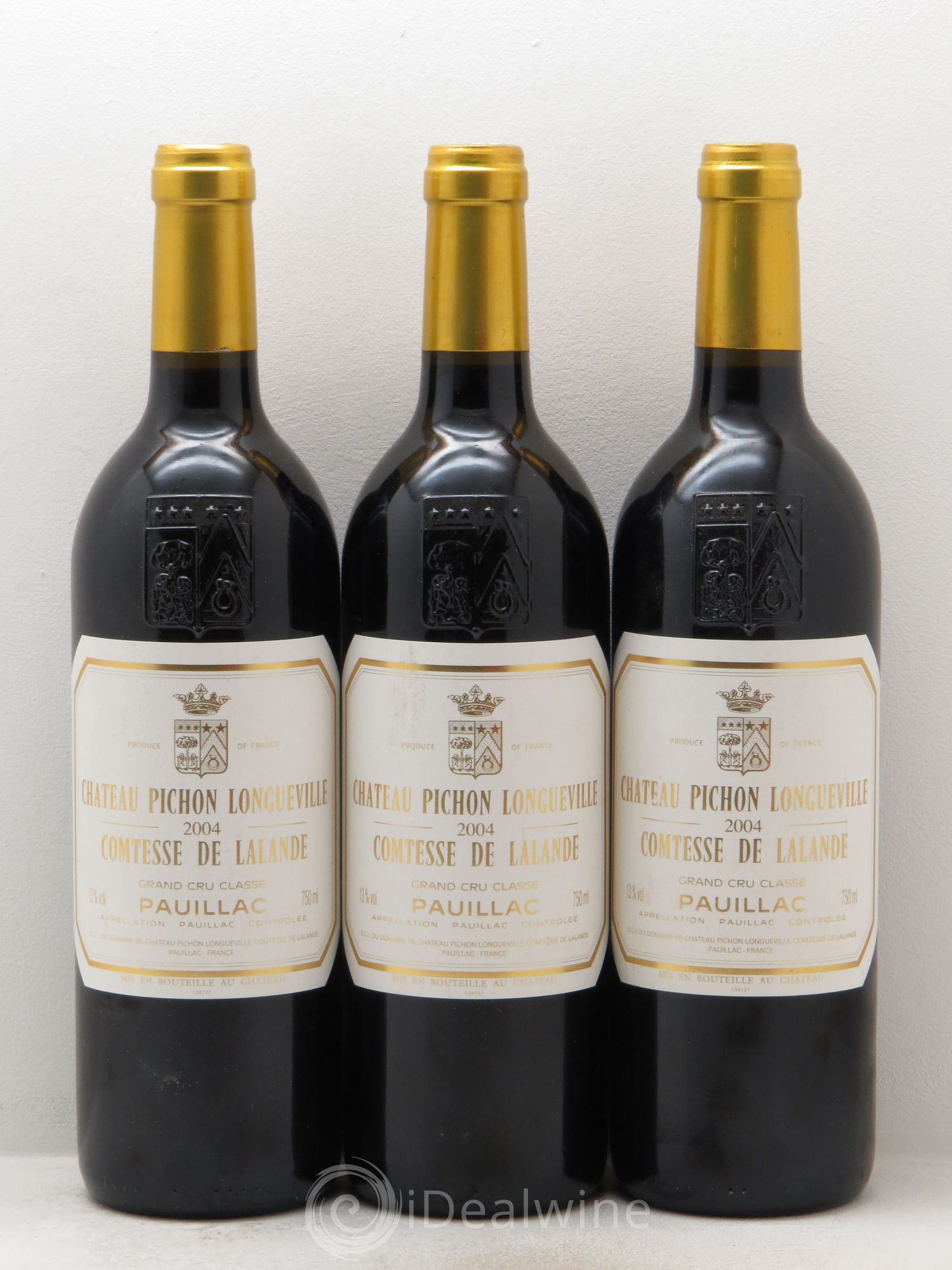 Château Pichon Longueville Comtesse de Lalande 2ème Grand Cru Classé 2004 - Lot de 3 bouteilles - 0