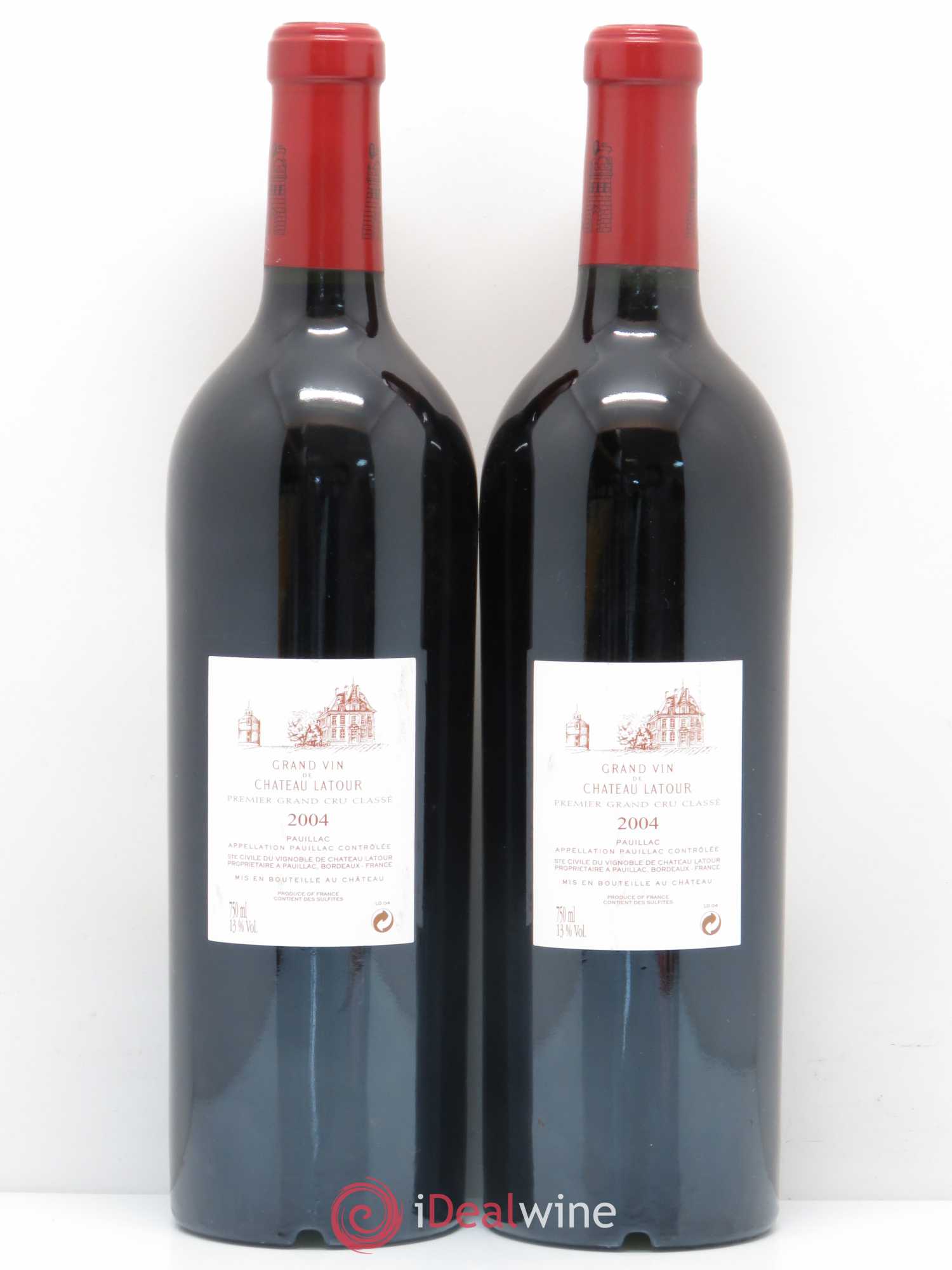 Château Latour 1er Grand Cru Classé 2004 - Lot de 2 bouteilles - 1