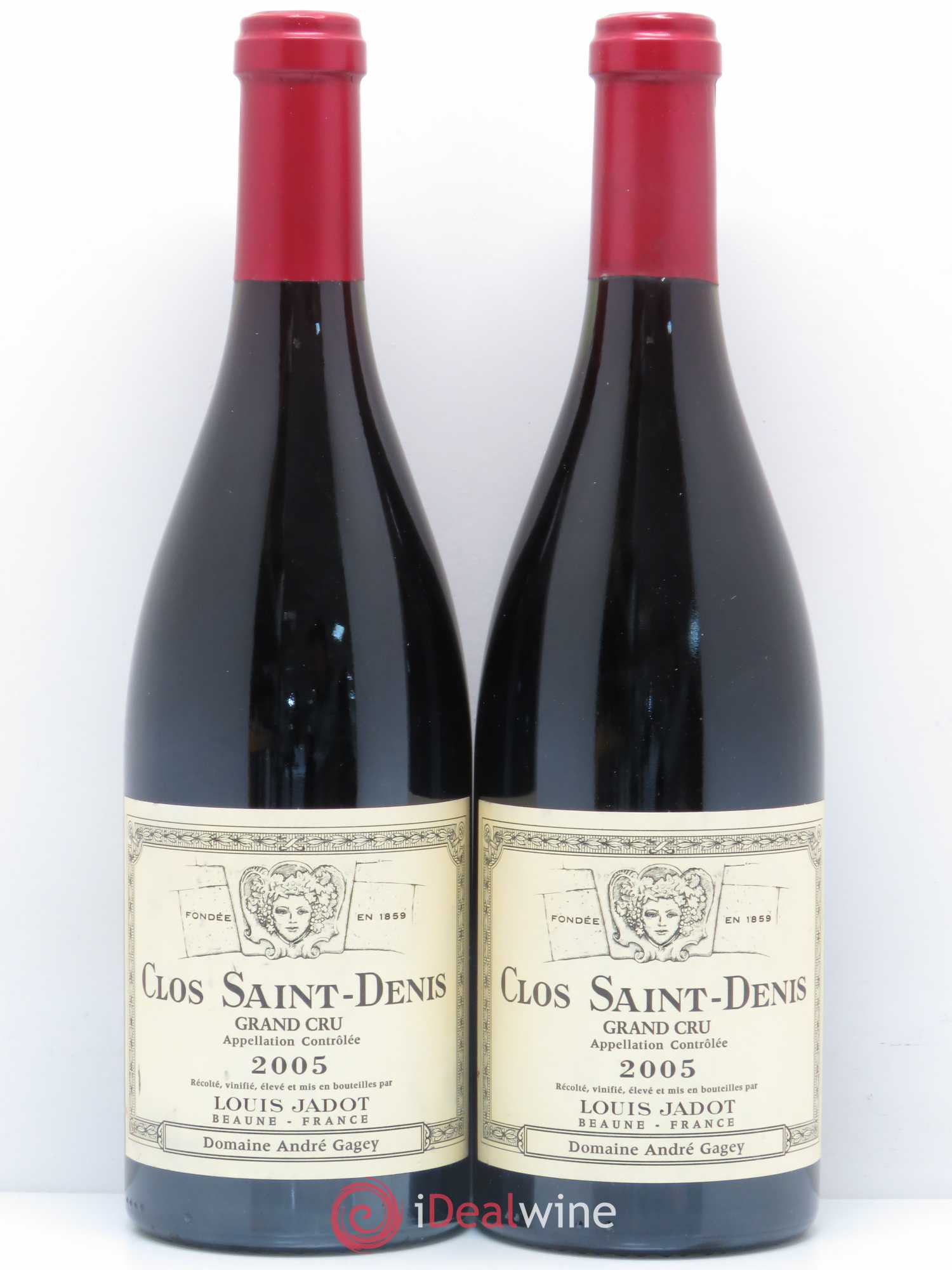 Clos Saint-Denis Grand Cru Maison Louis Jadot 2005 - Lot de 2 bouteilles - 0