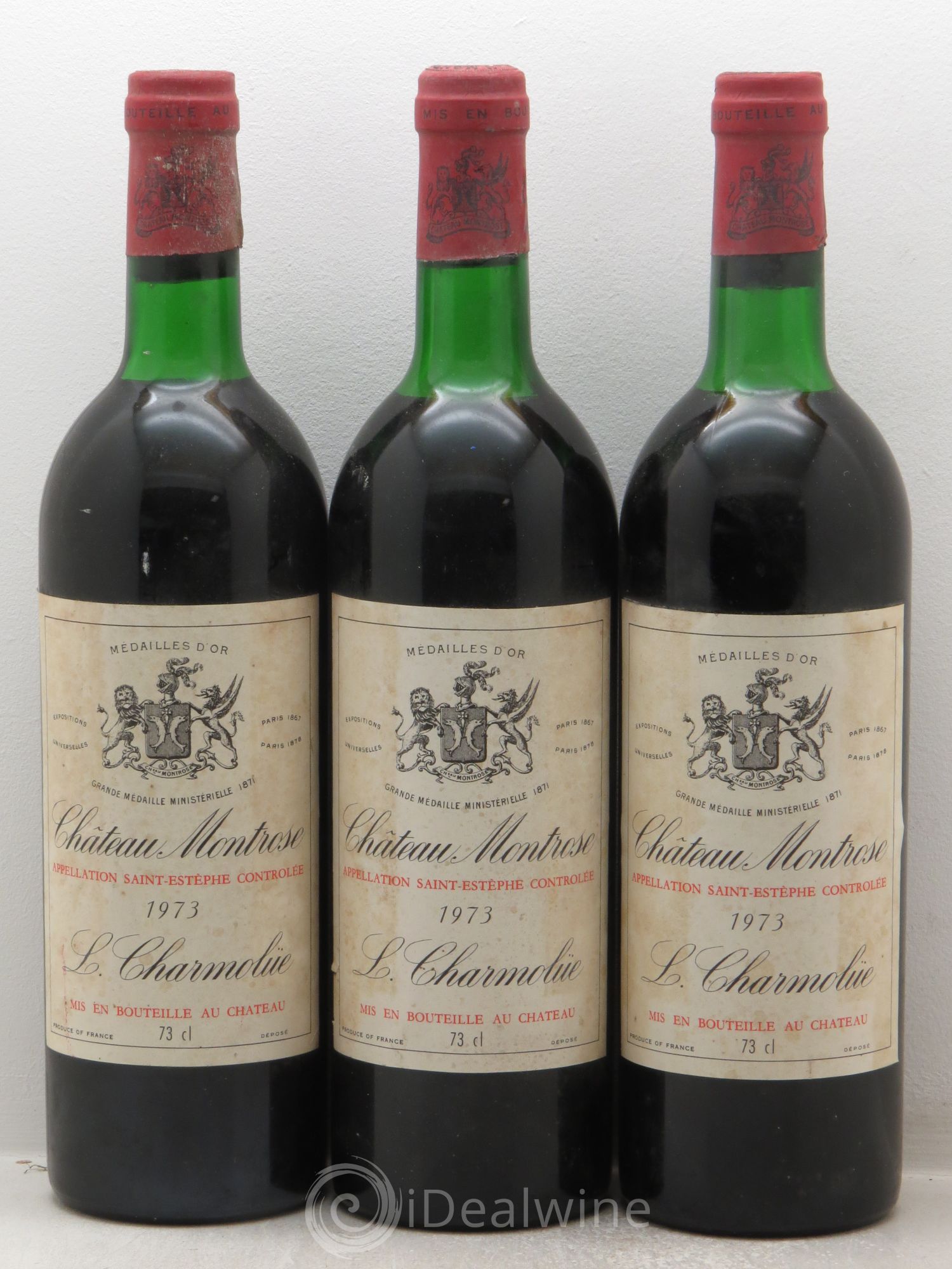 Château Montrose 2ème Grand Cru Classé 1973 - Lot de 3 bouteilles - 0