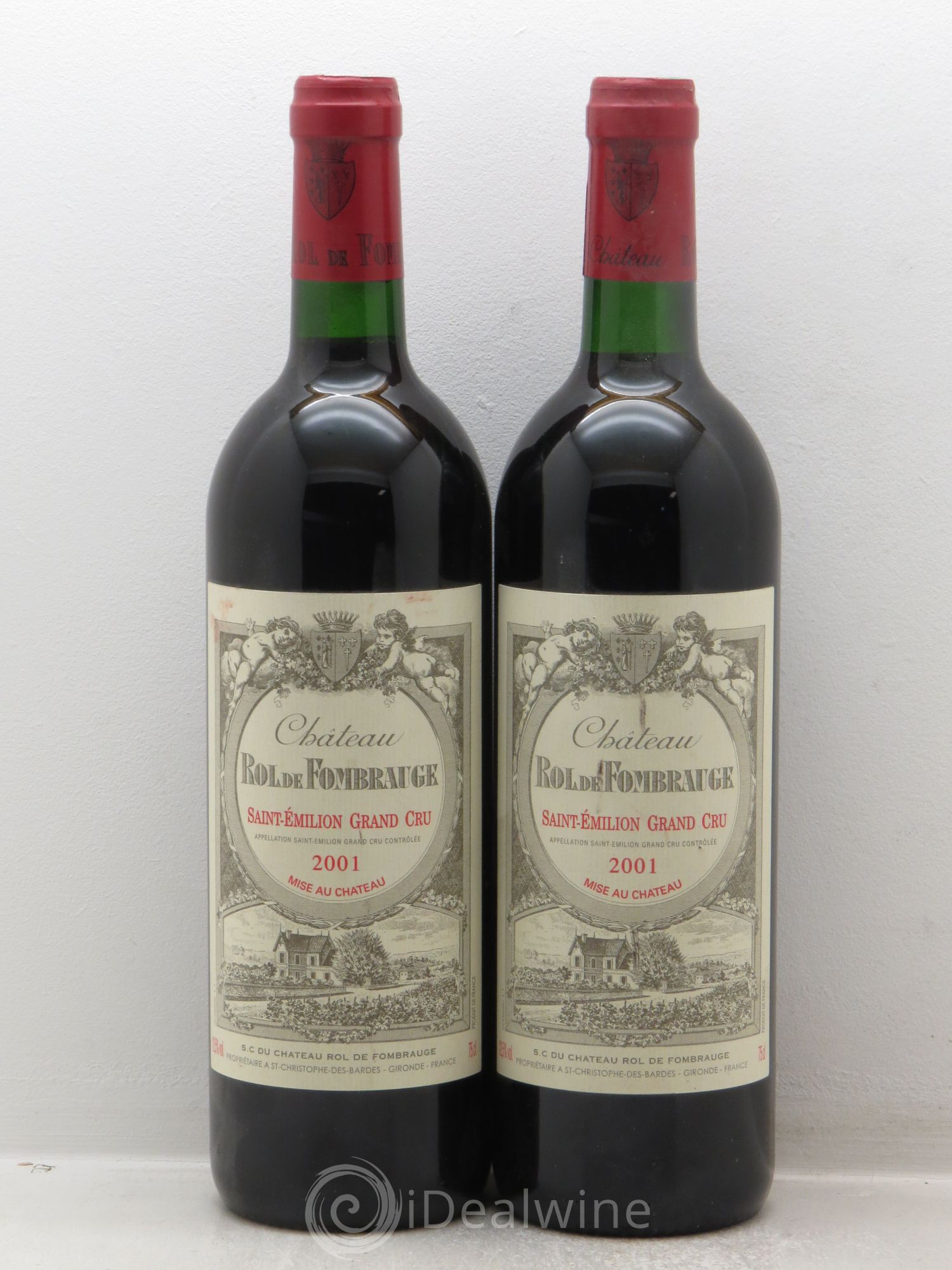 Saint-Émilion Rol de Fombrauge 2001 - Lot de 2 bouteilles - 0