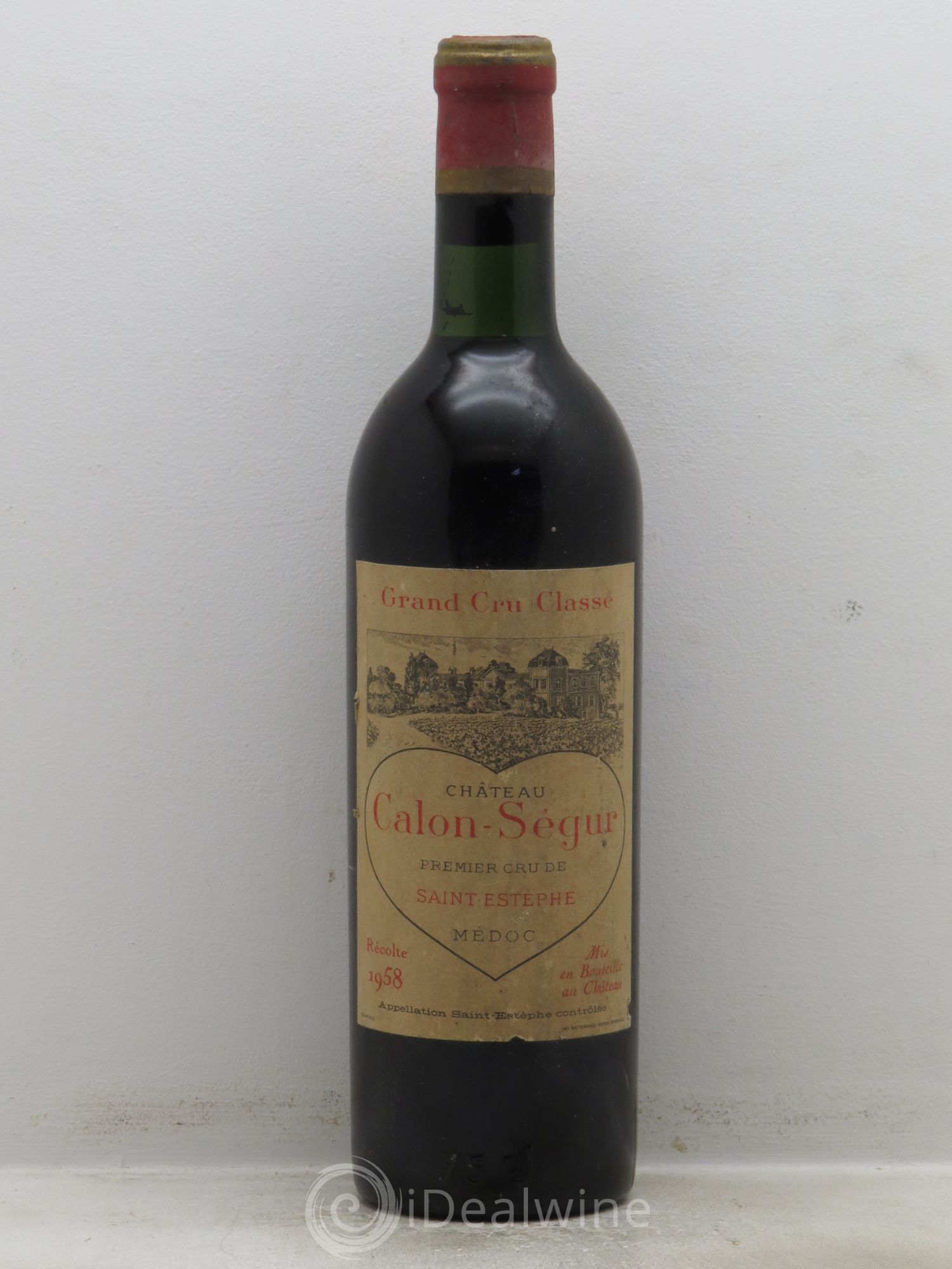 Château Calon Ségur 3ème Grand Cru Classé 1958 - Lot de 1 bouteille - 0