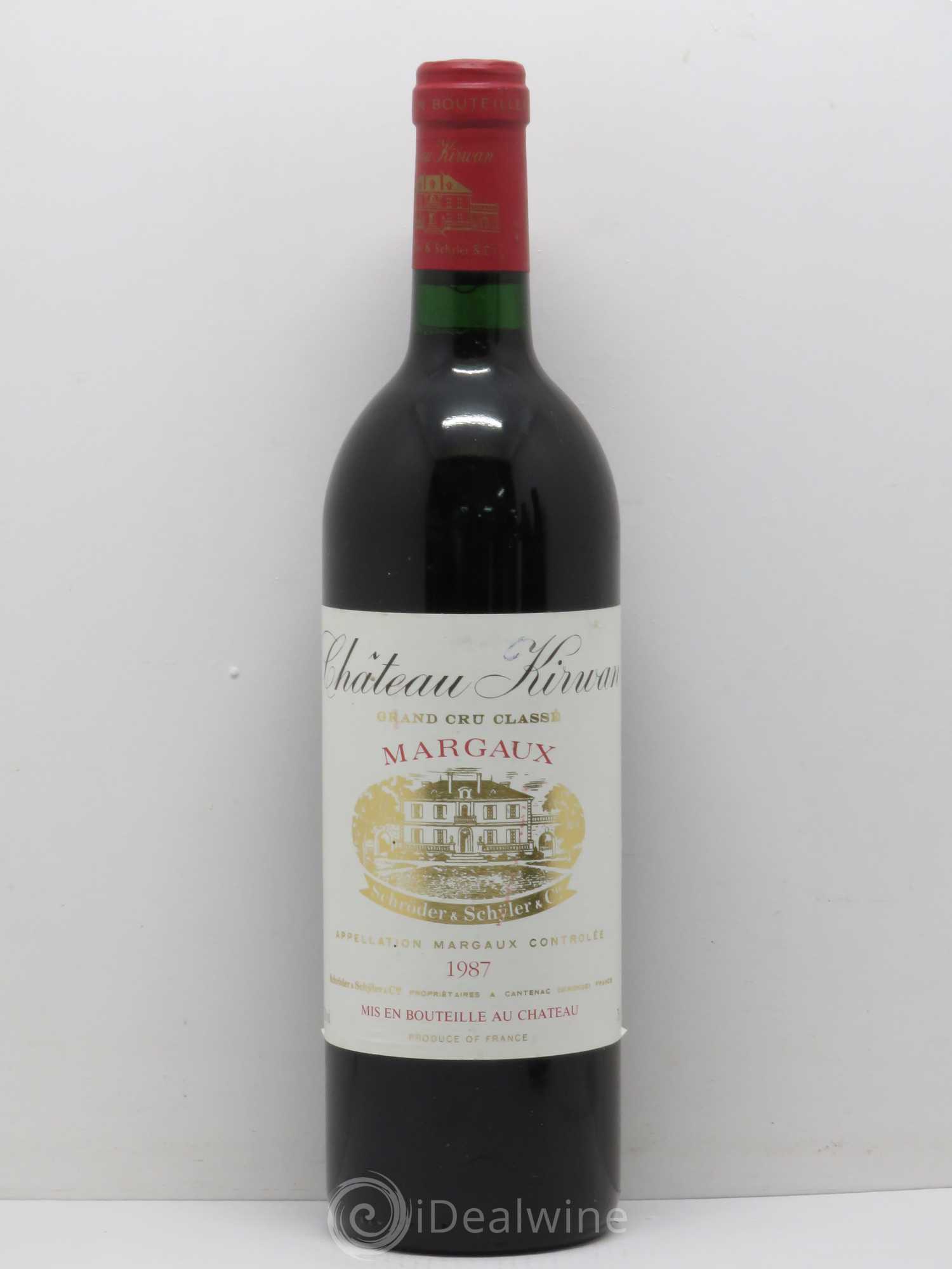 Château Kirwan 3ème Grand Cru Classé (sans prix de réserve) 1987 - Lot de 1 bouteille - 0