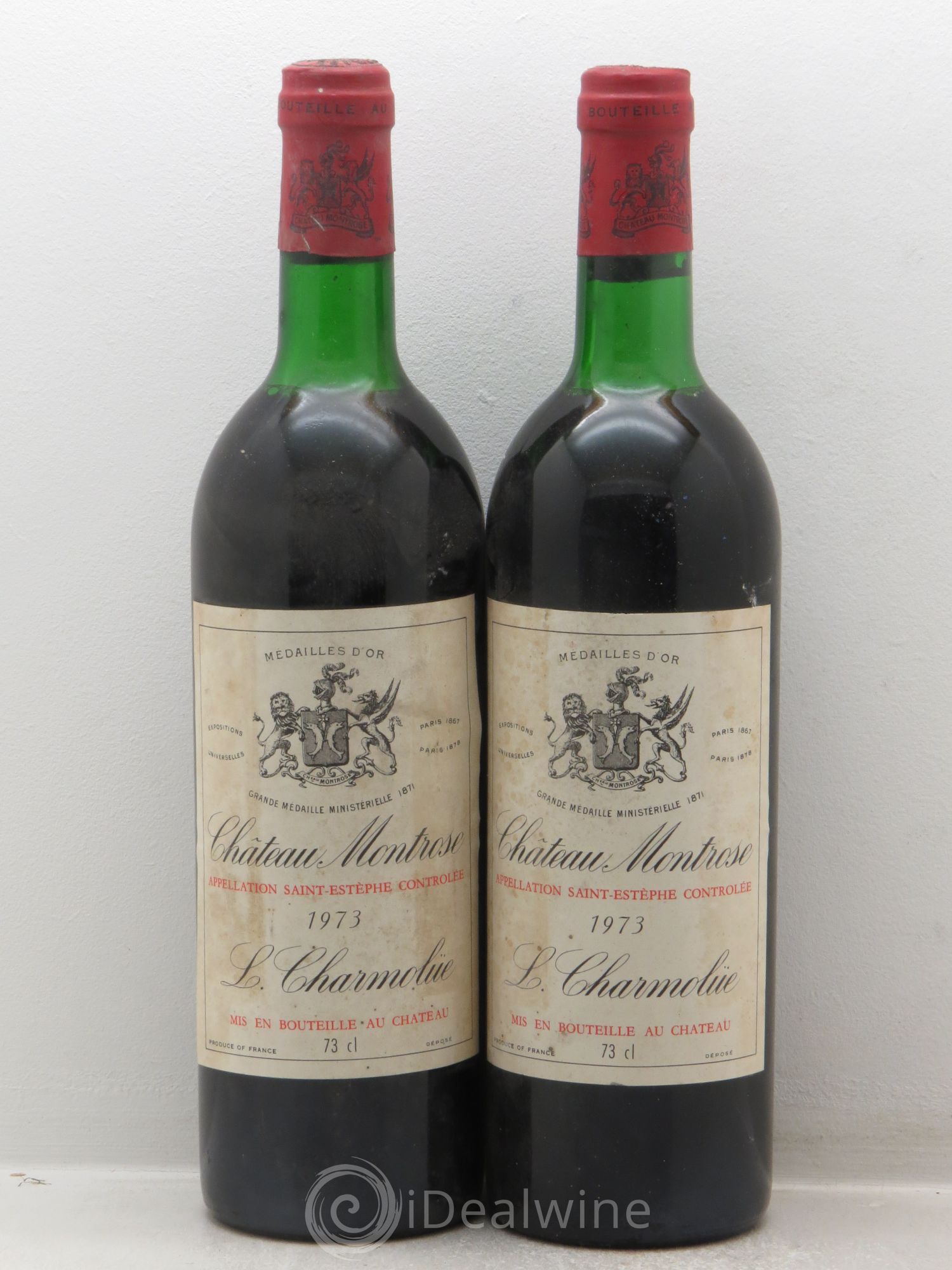 Château Montrose 2ème Grand Cru Classé 1973 - Lot de 2 bouteilles - 0