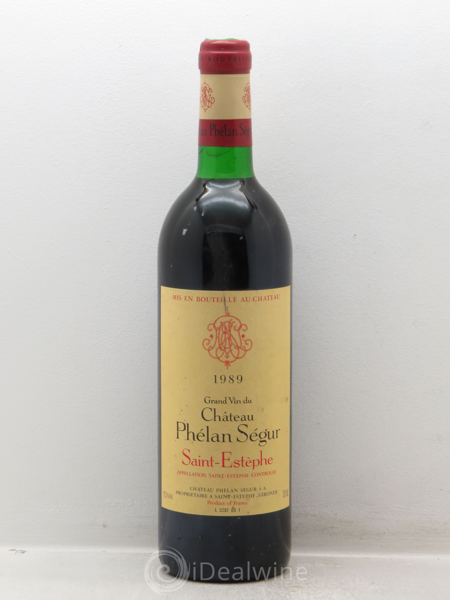 Château Phélan Ségur 1989 - Lot de 1 bouteille - 0