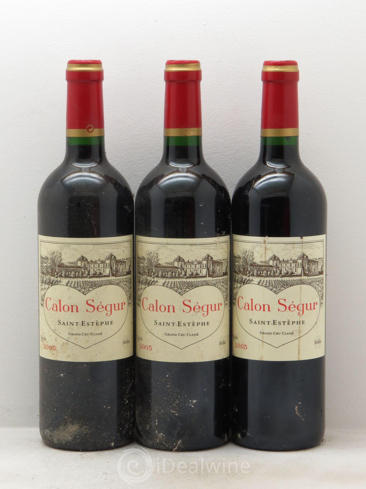 Château Calon Ségur 3ème Grand Cru Classé 2005 - Lot de 3 bouteilles - 0