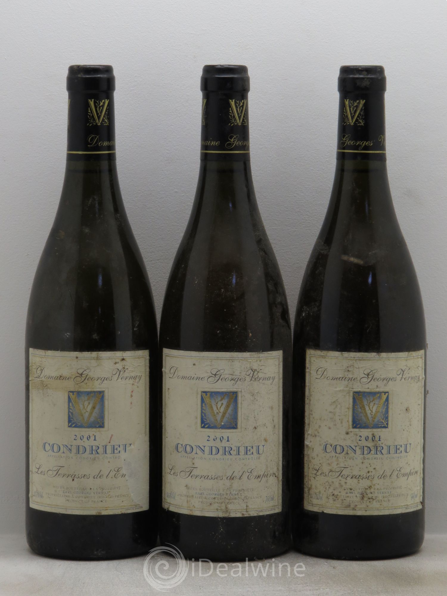 Condrieu Terrasses de l'Empire Georges Vernay 2001 - Lot de 3 bouteilles - 0