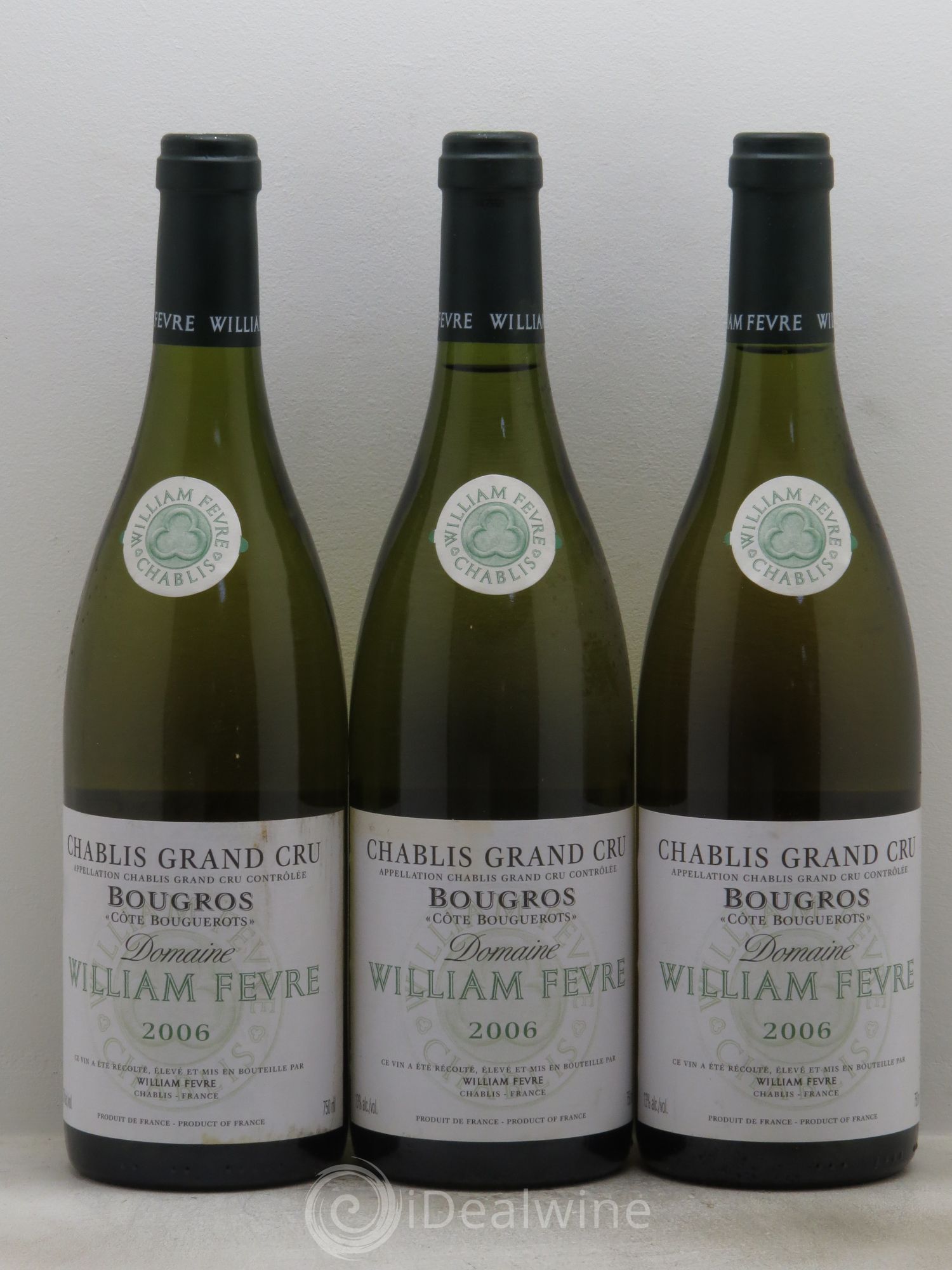 Chablis Grand Cru Bougros William Fèvre 2006 - Lot de 3 bouteilles - 0